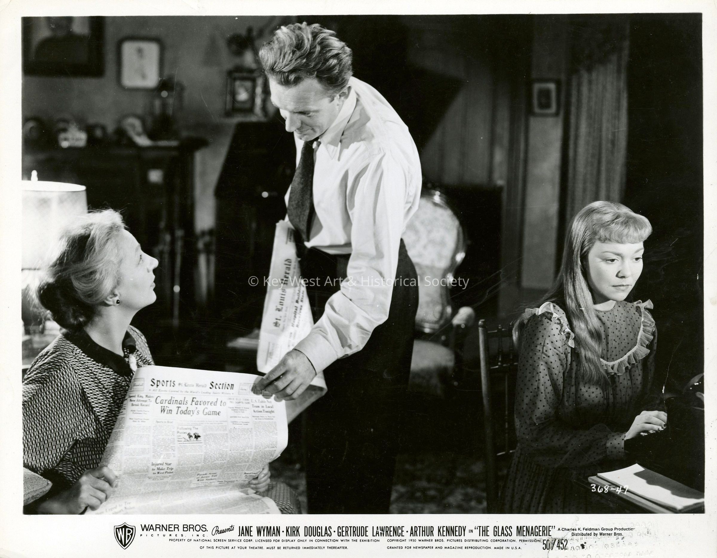 Movie Still from 'The Glass Menagerie'; © Key West Art & Historical Society