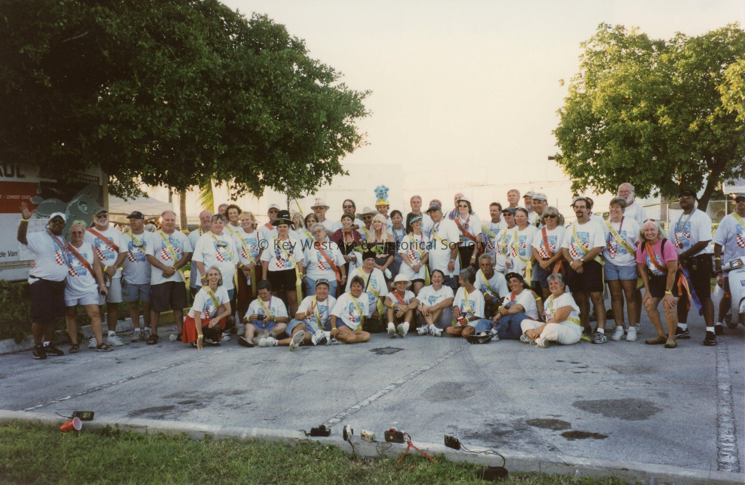 A group of unknown people.