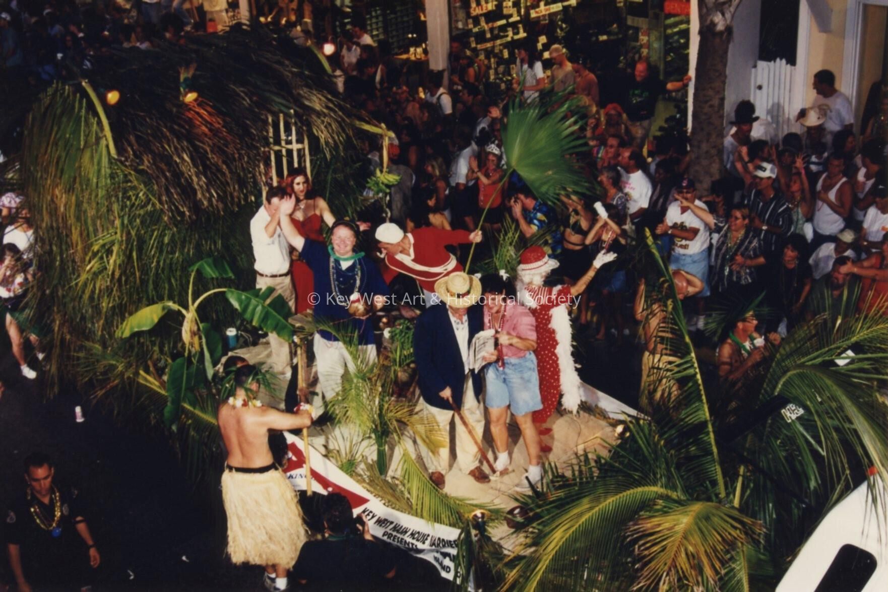 Float in the parade.