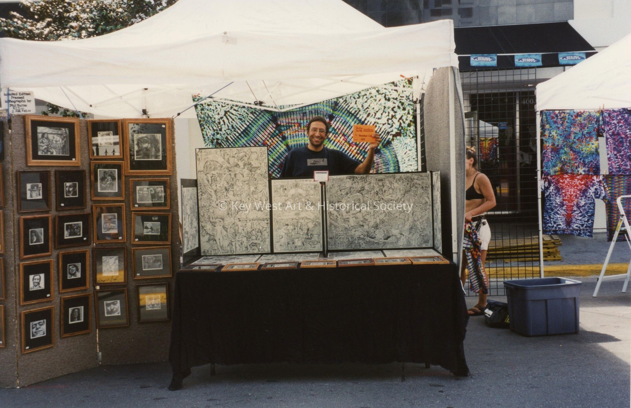 A vendor at the FF street fair.