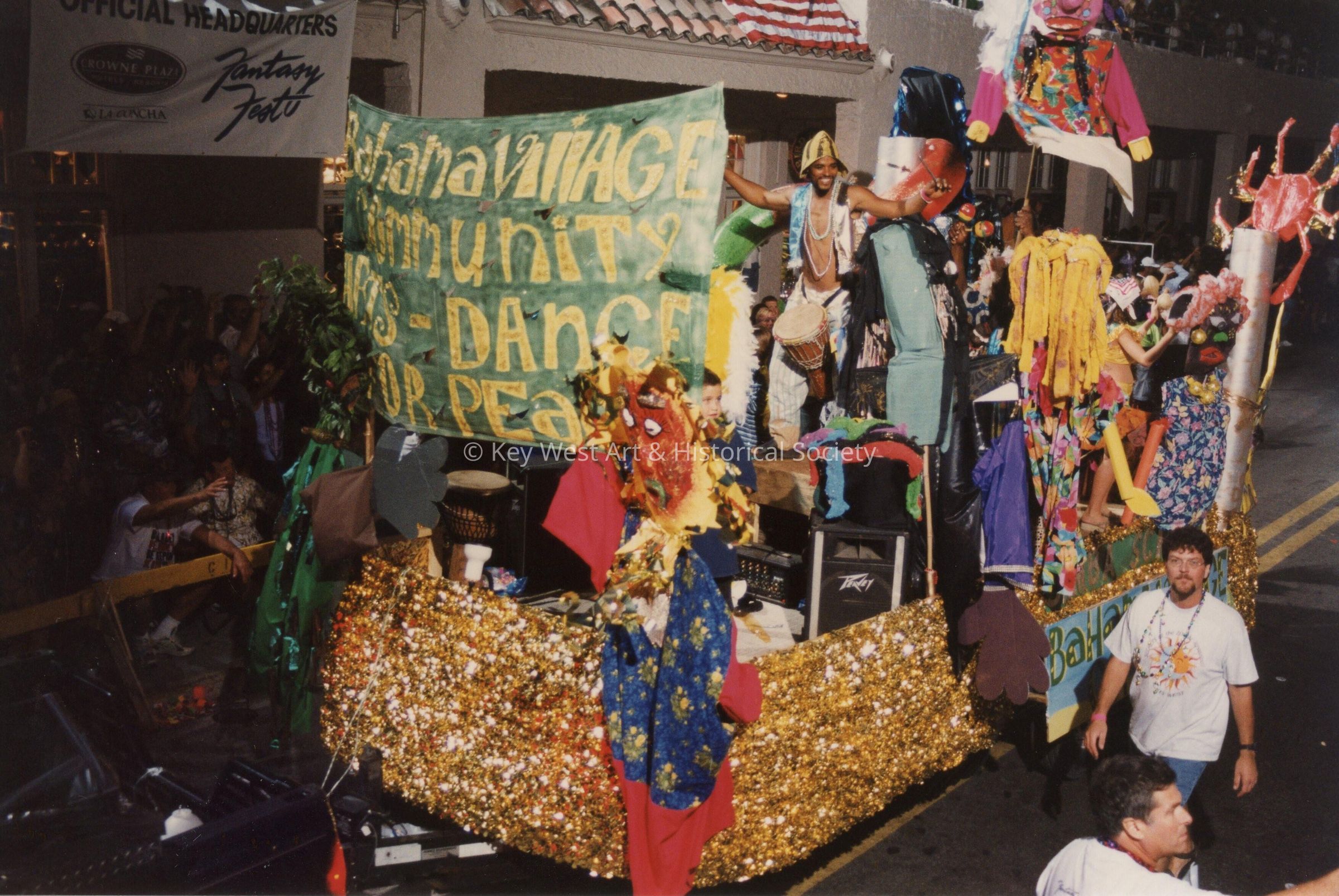 A float in the parade.