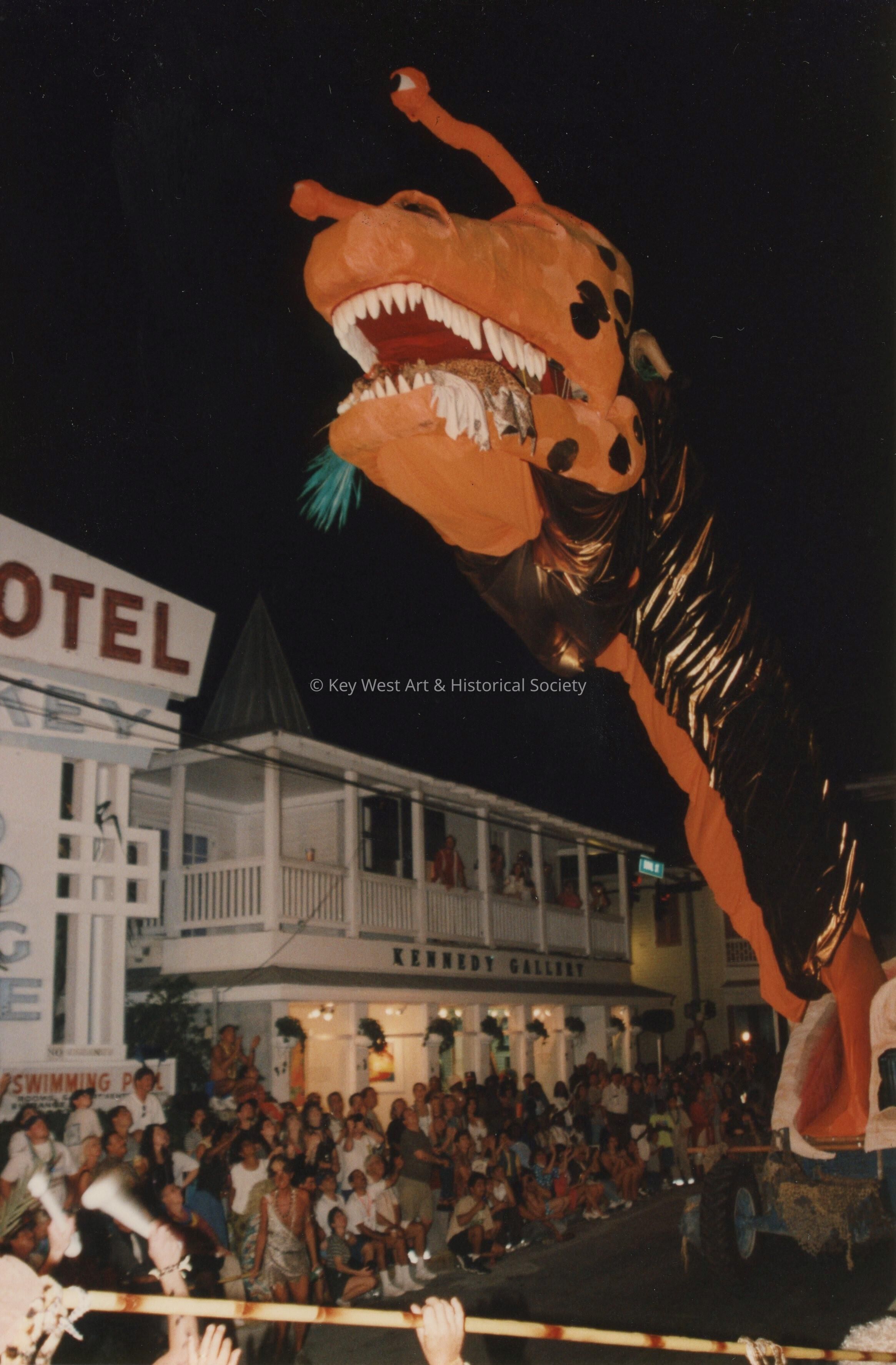 A float in the parade.
