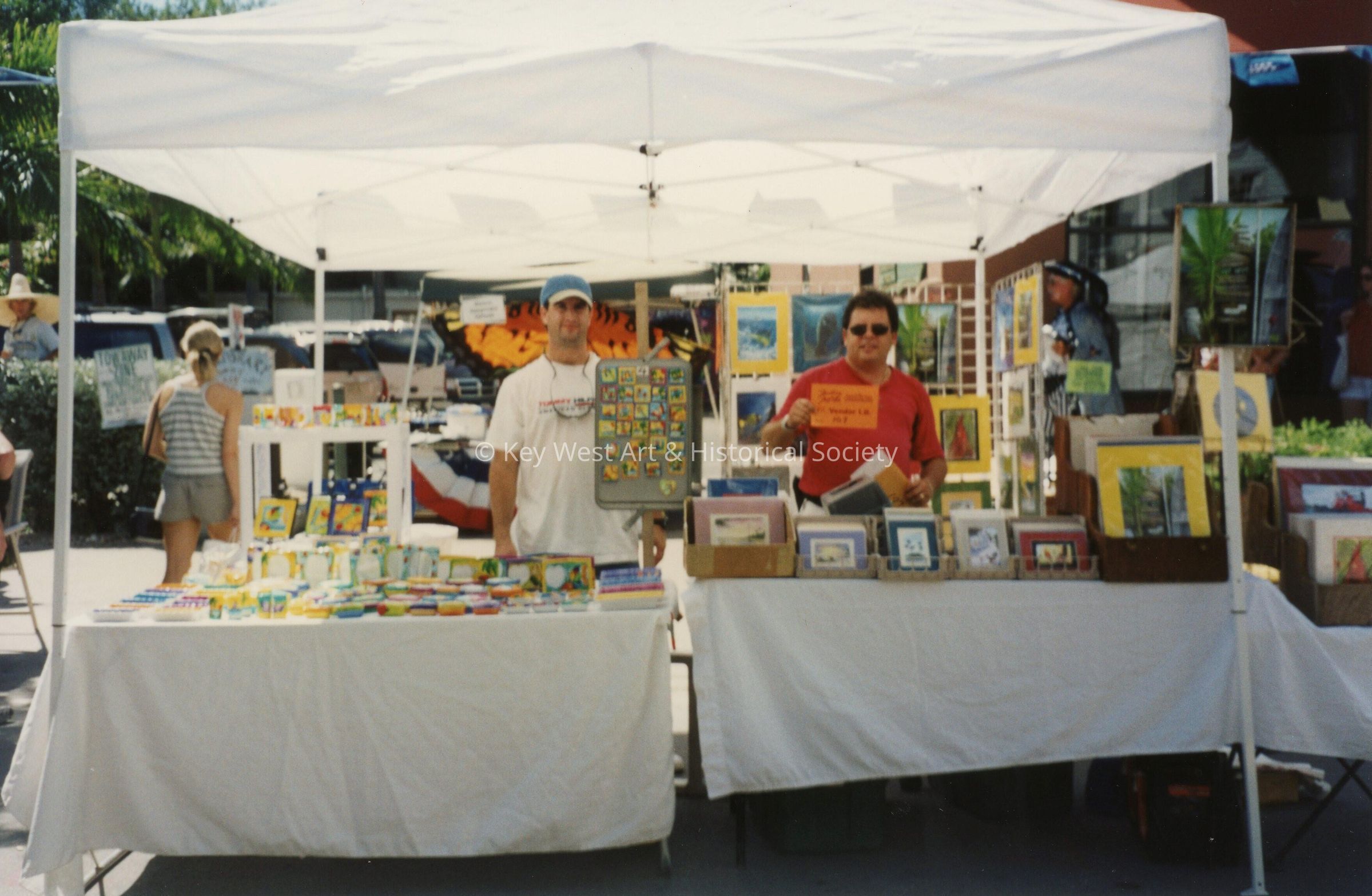 A vendor at the FF street fair.