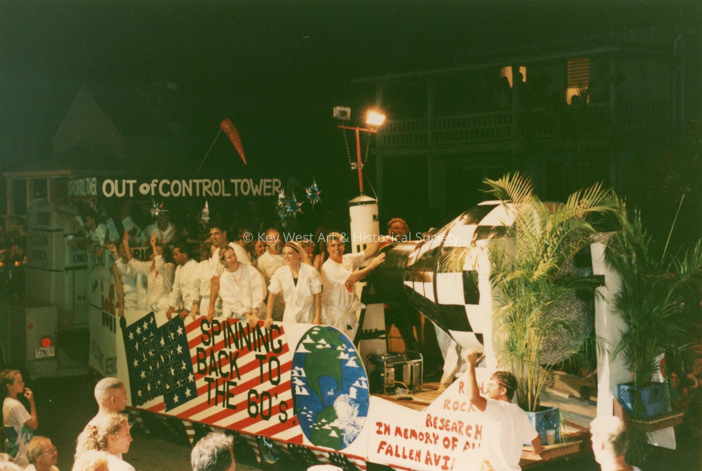 A float in the parade.