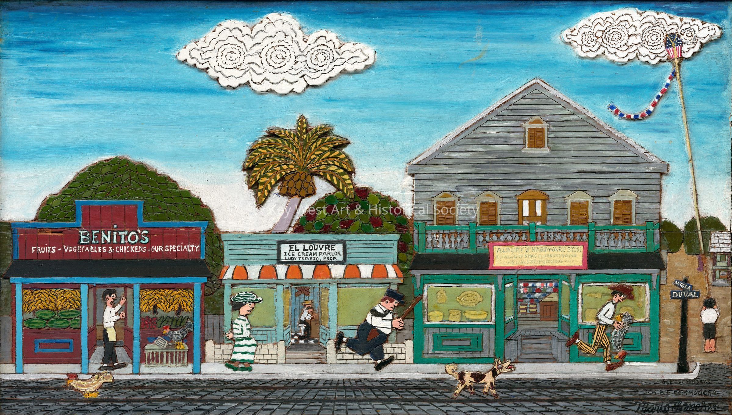 A Big Commotion; © Key West Art & Historical Society