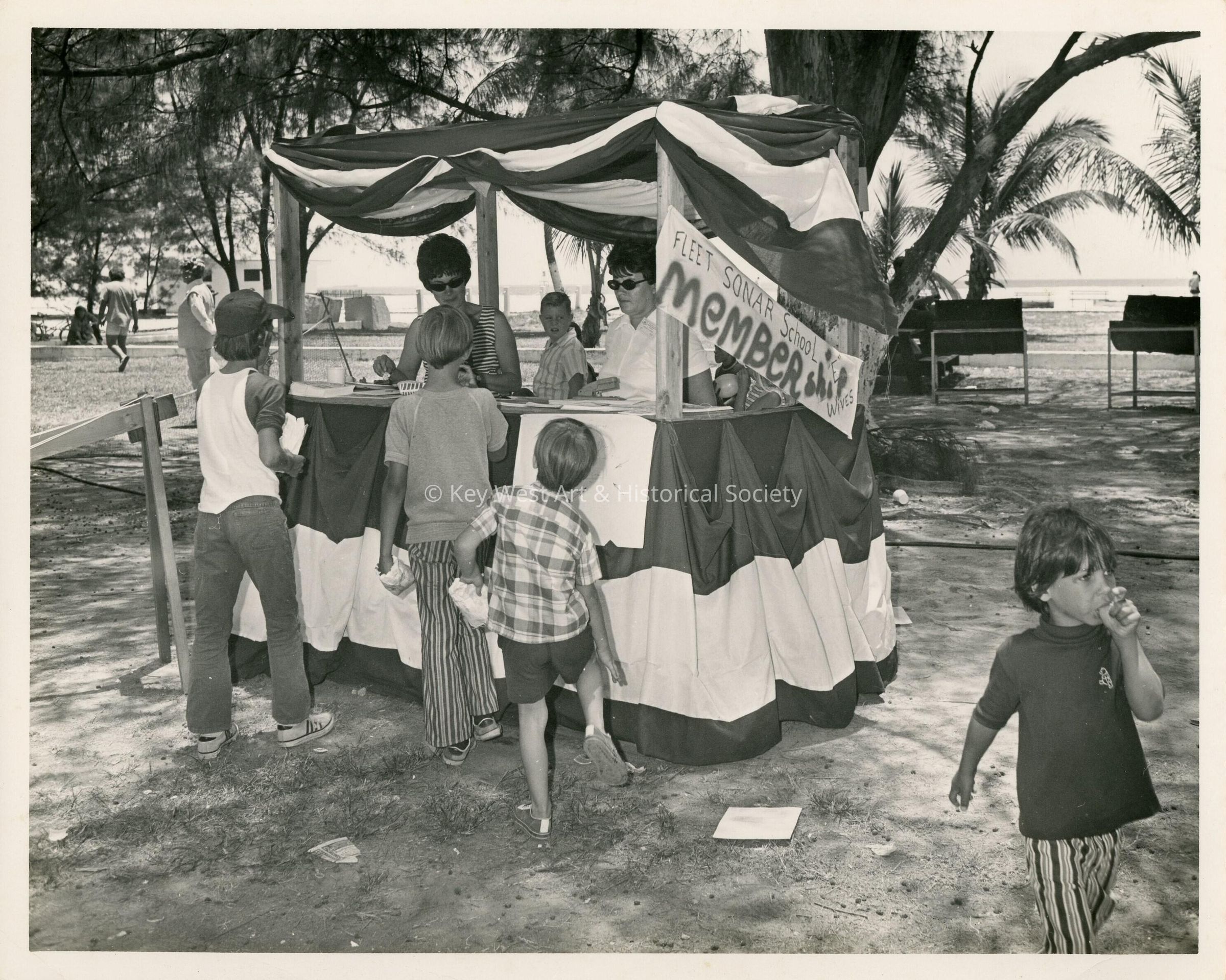 Fleet Sonar School member stand