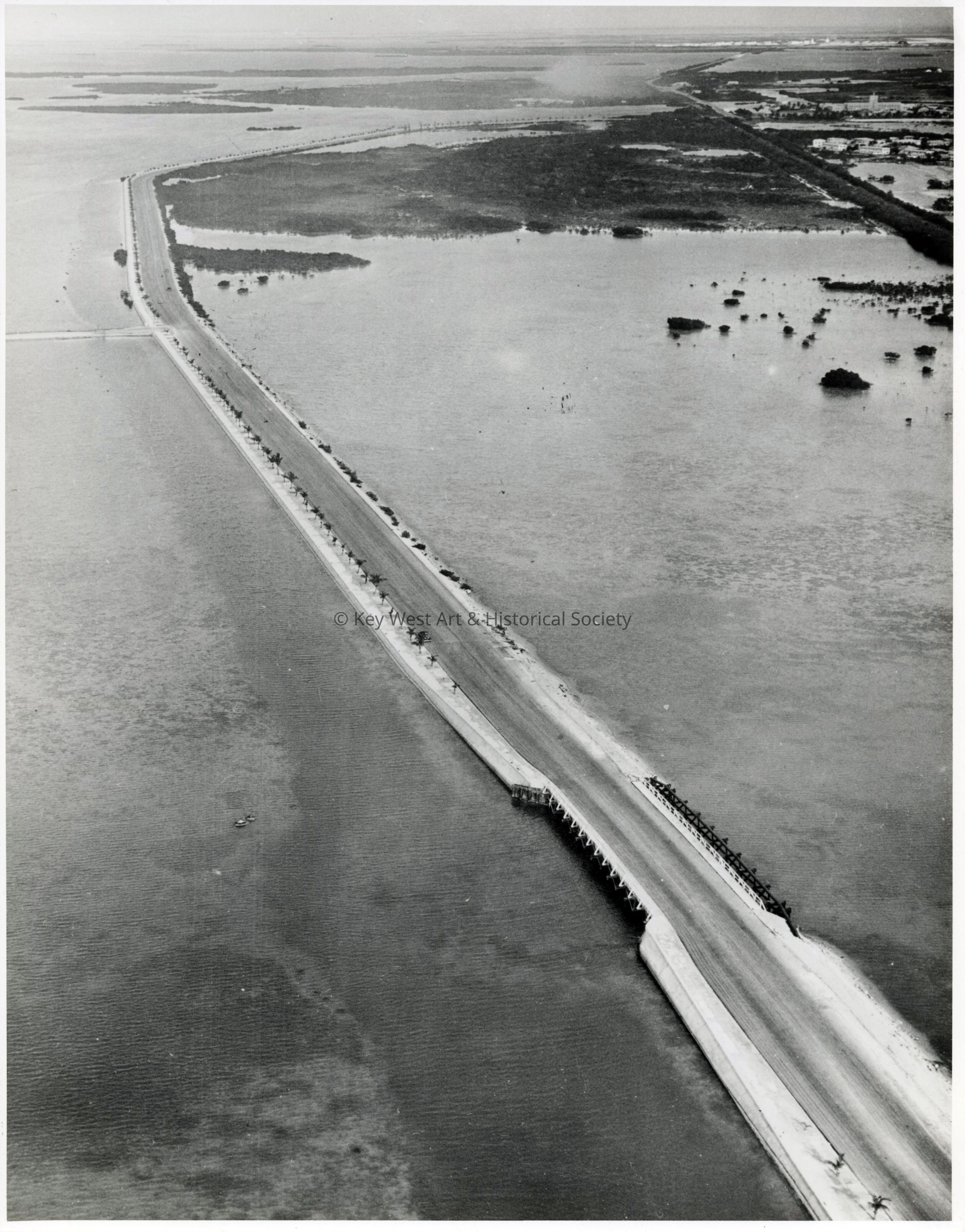 Aerial View of North Roosevelt Boulevard; © Key West Art & Historical Society