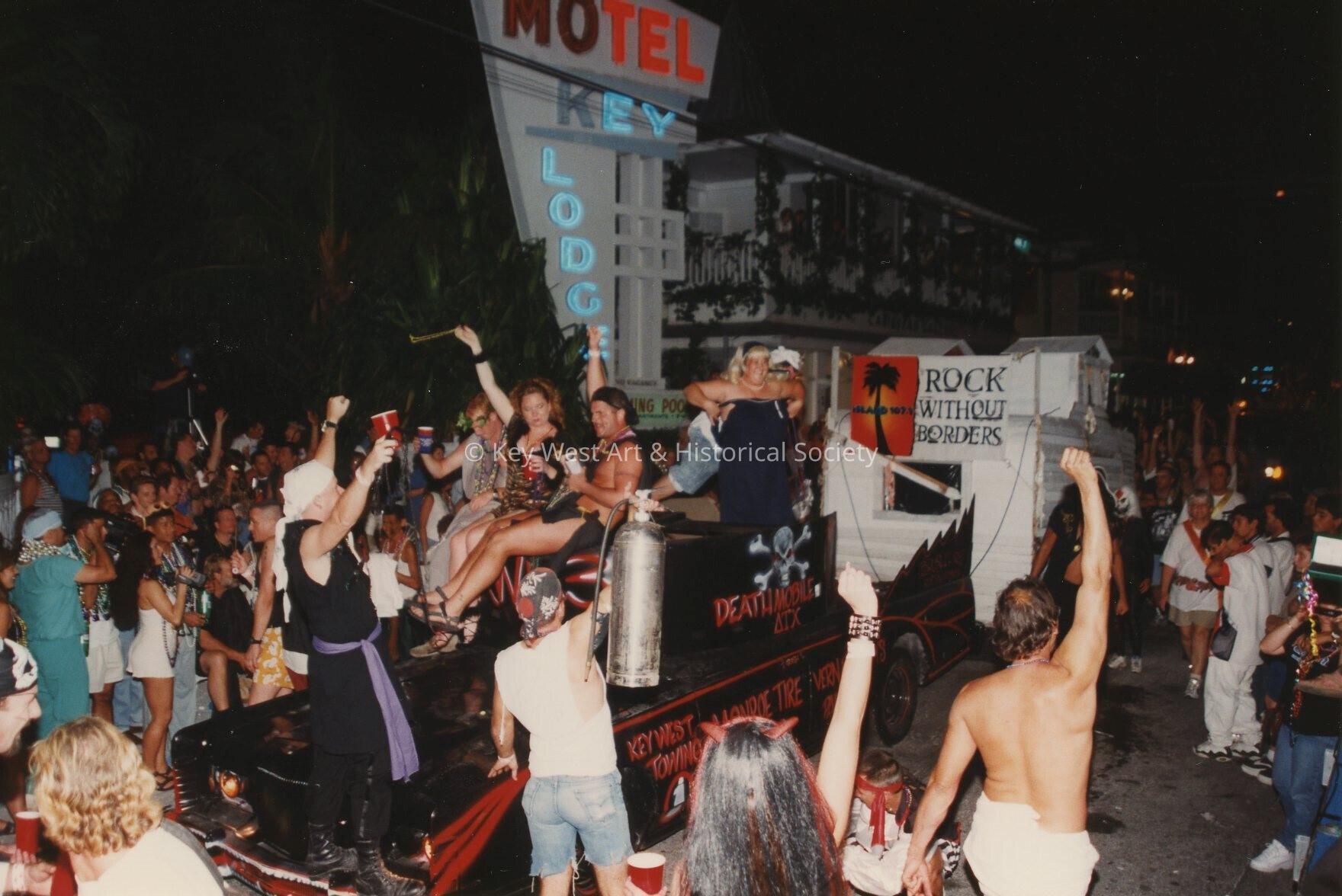 A float in the parade.