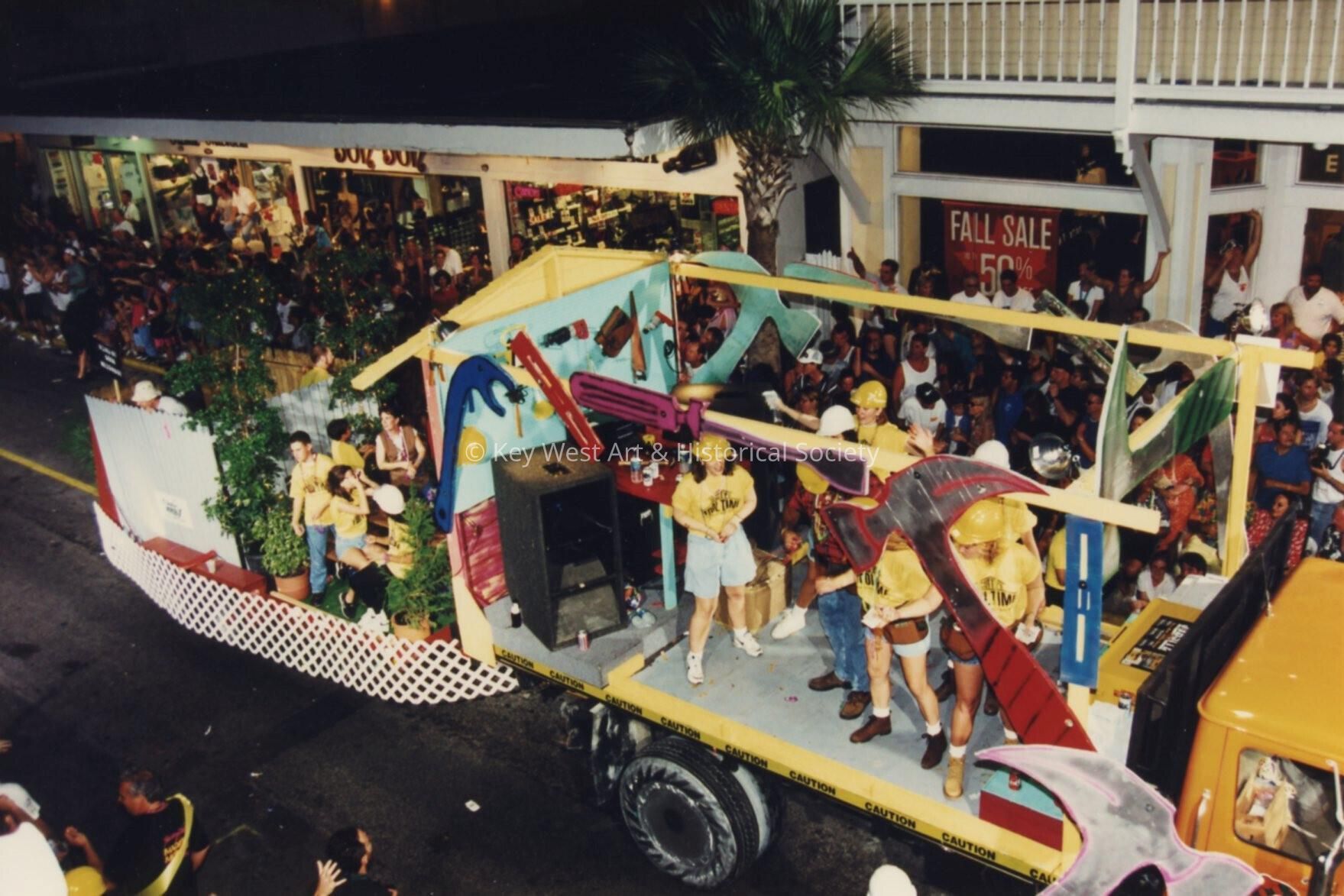 A float in the parade.