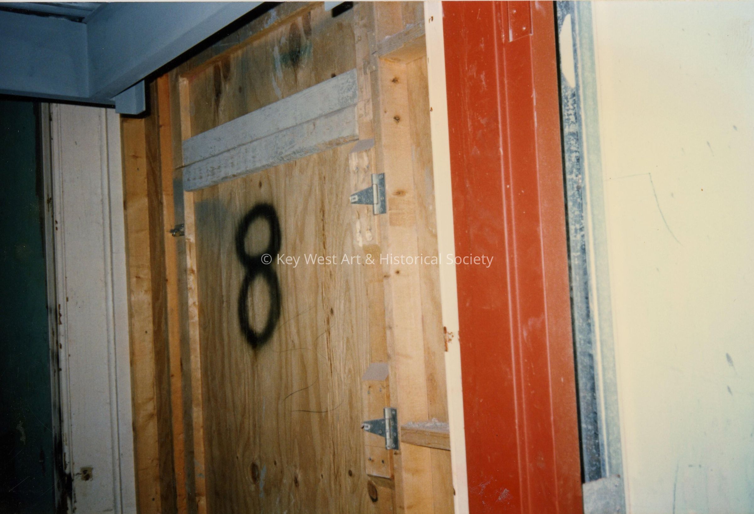 A door labeled number 8.