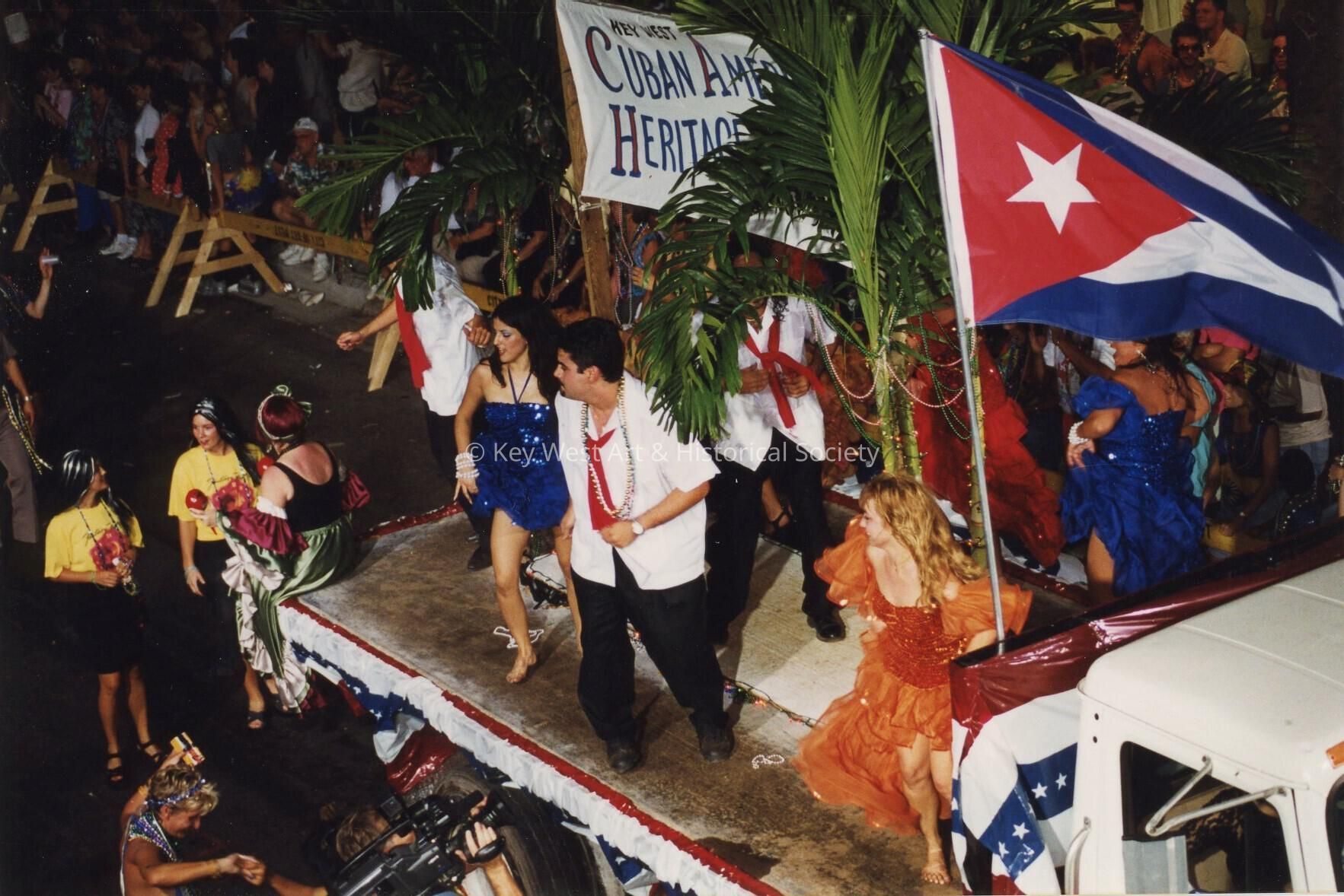 A float in the parade.