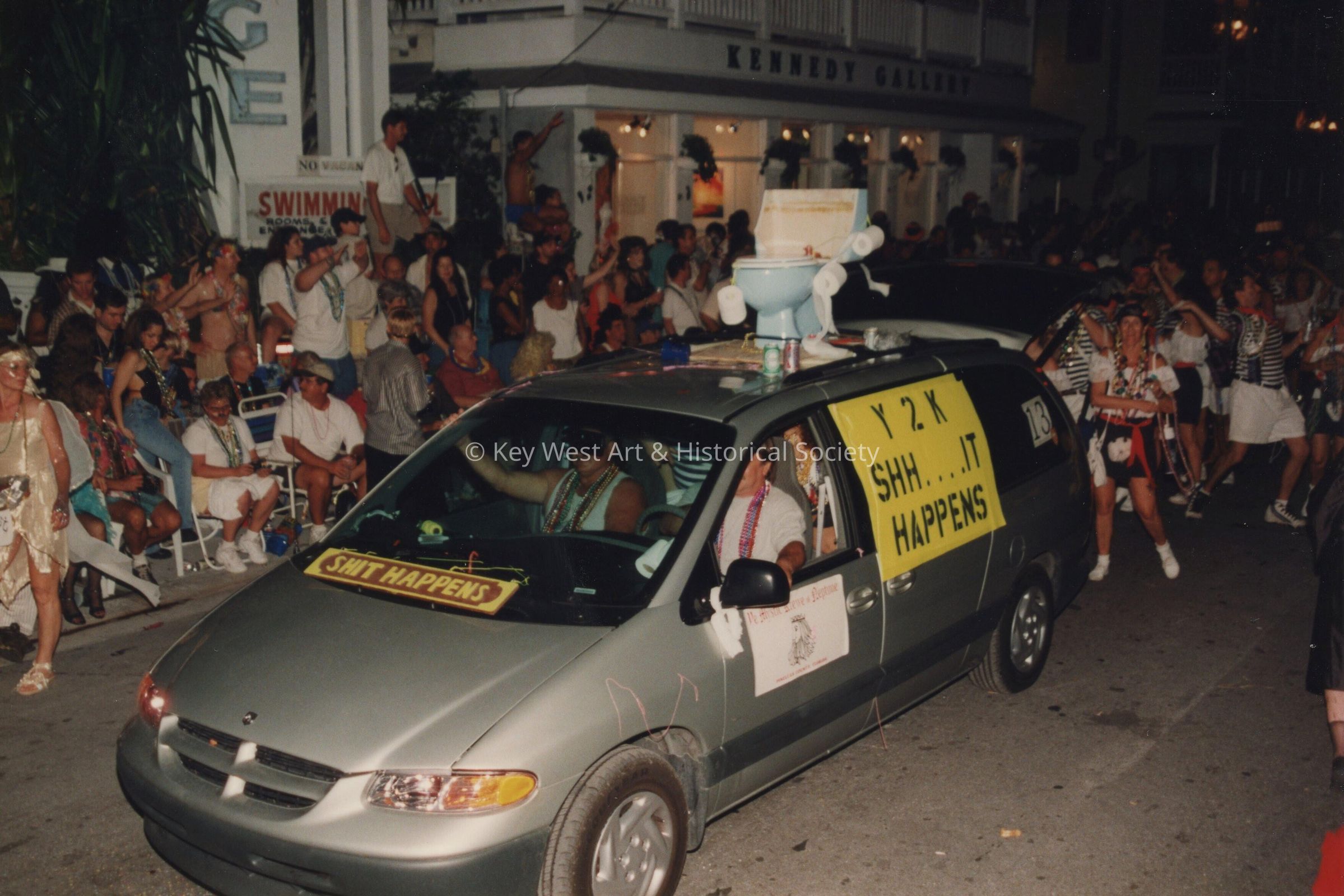 A float in the parade.