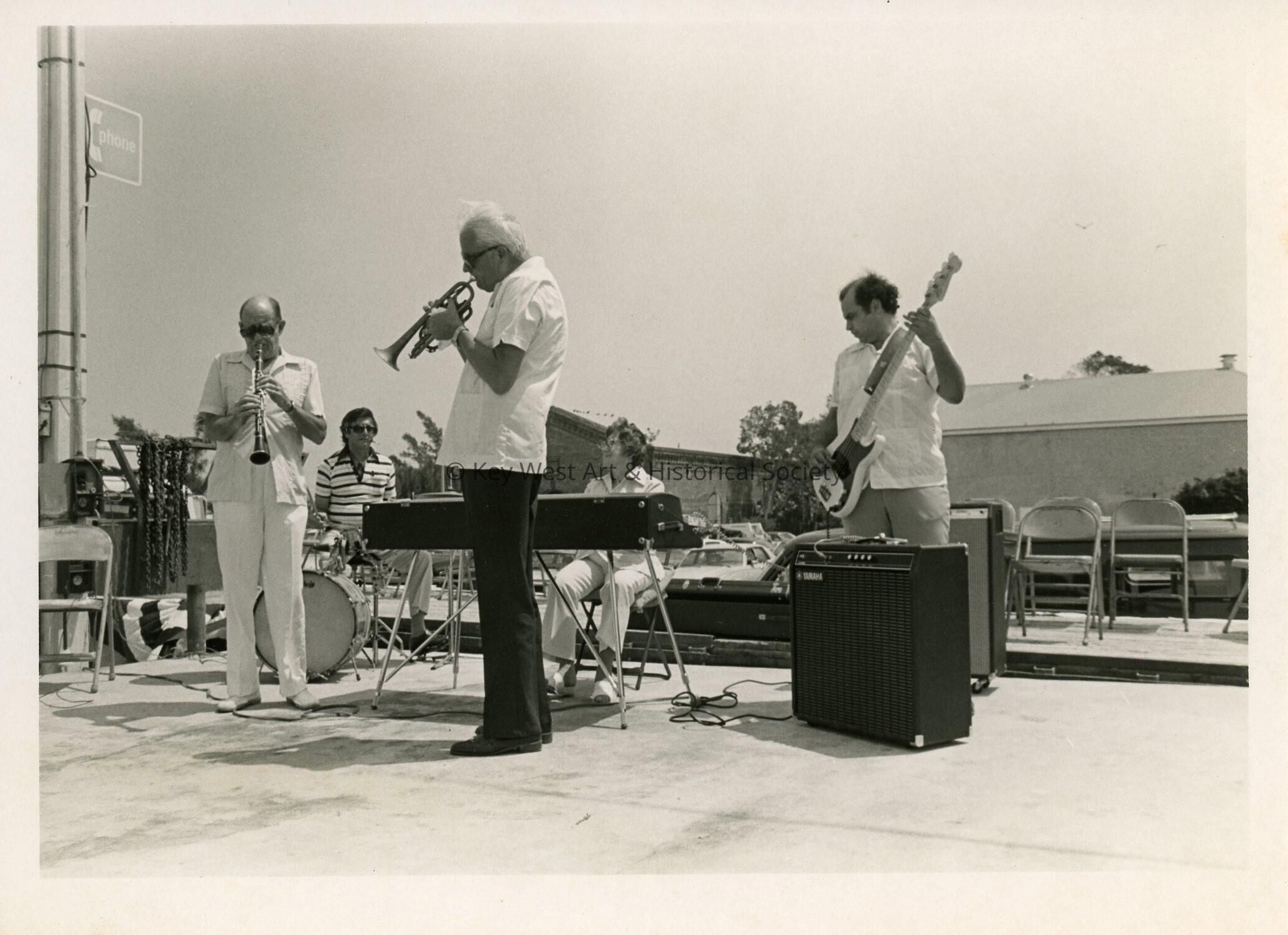 A band playing music