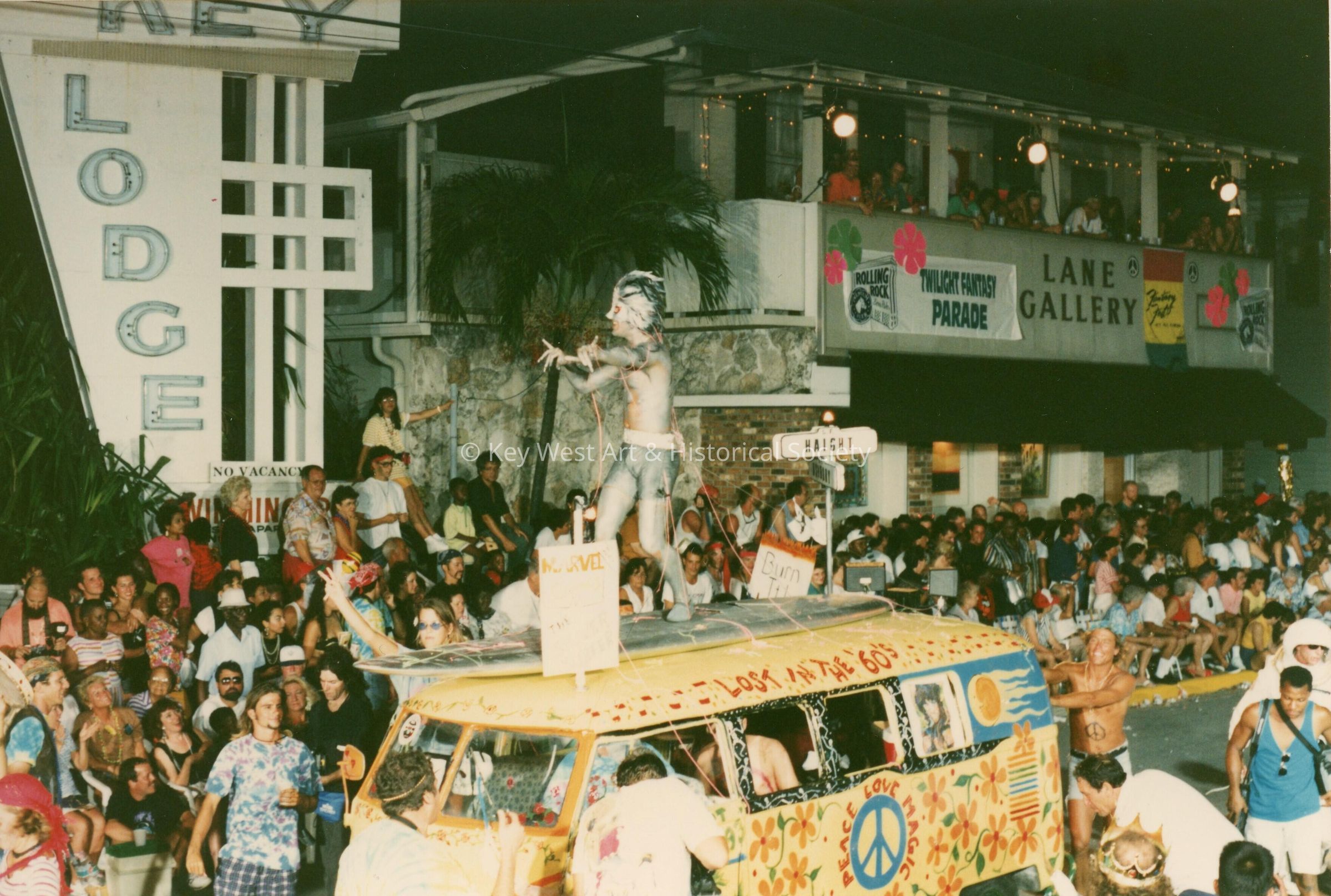 A float in the parade.