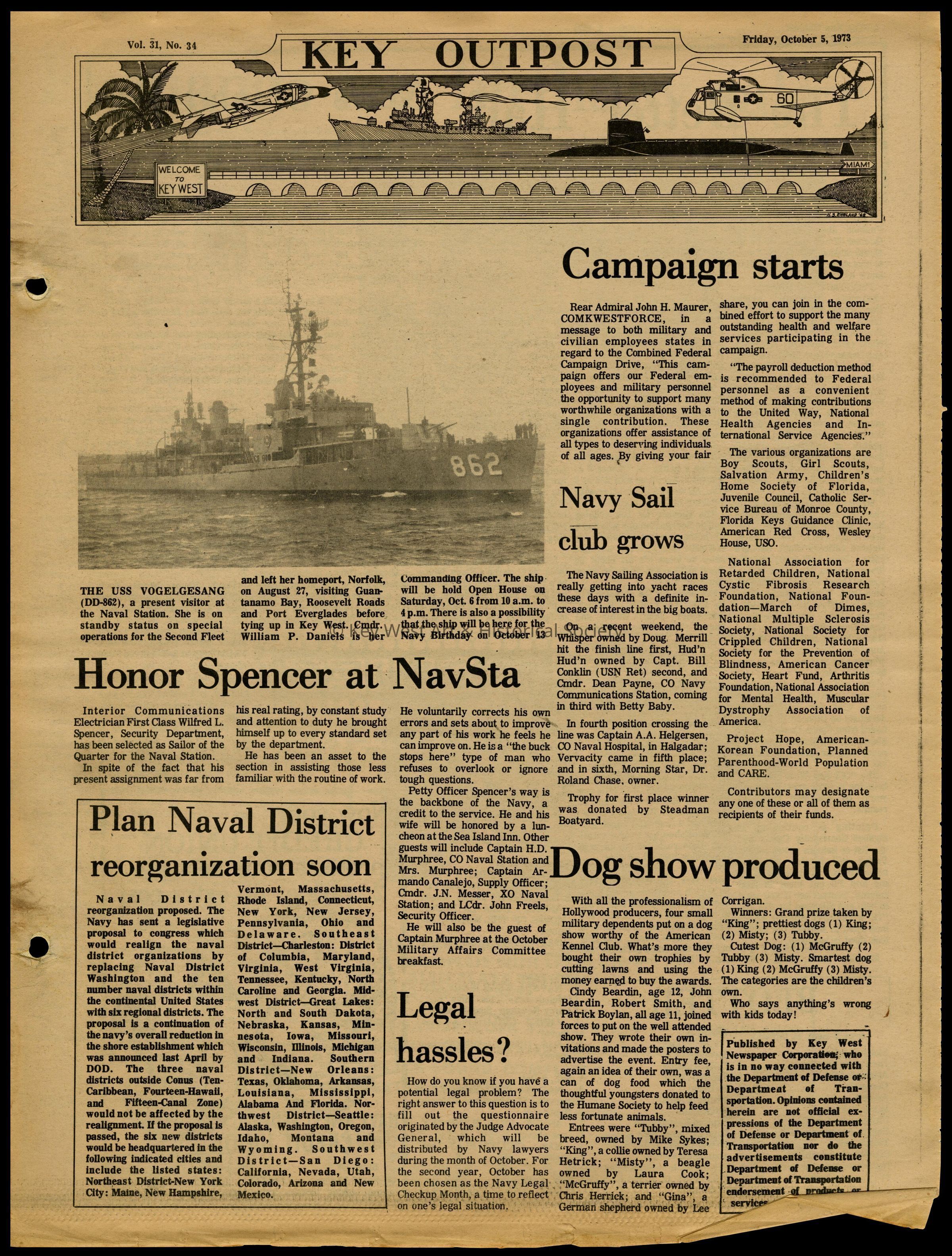 'Key Outpost' Newspaper picture number 1