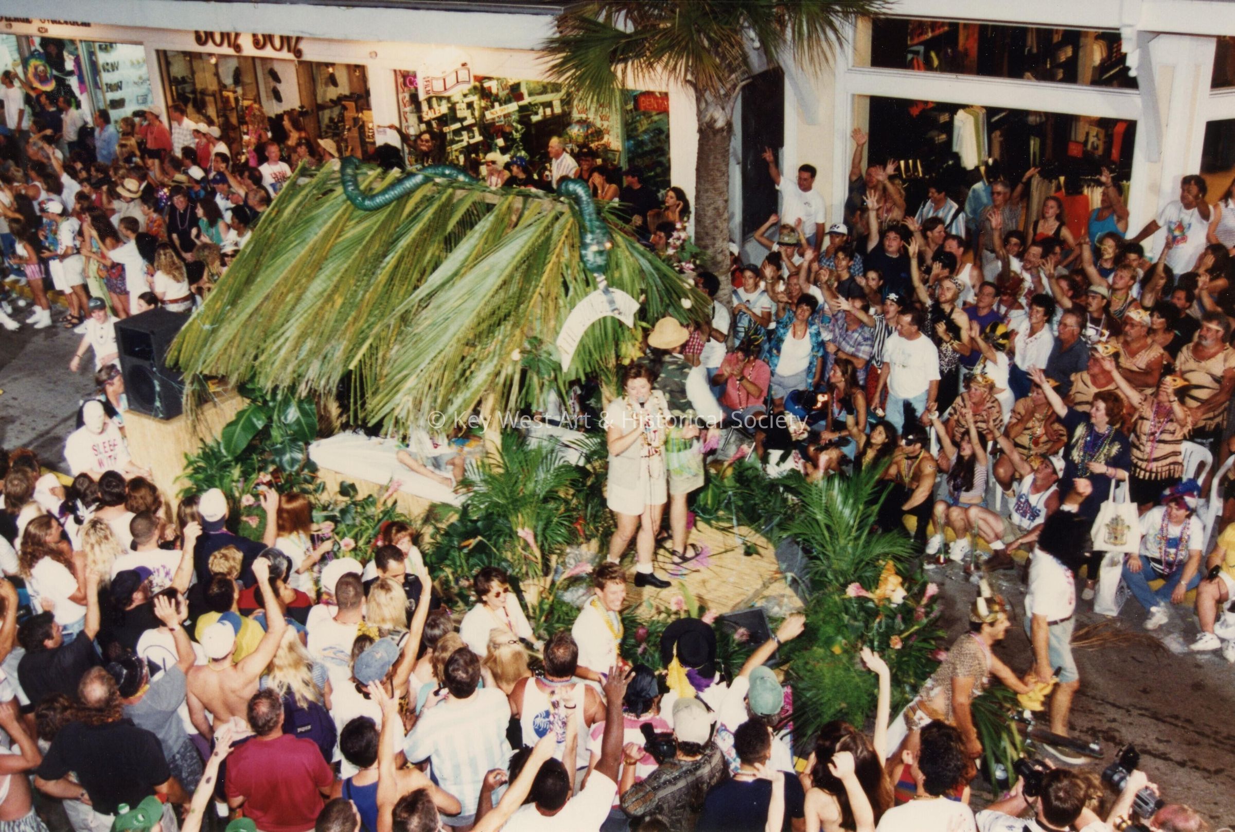 A float in the parade.