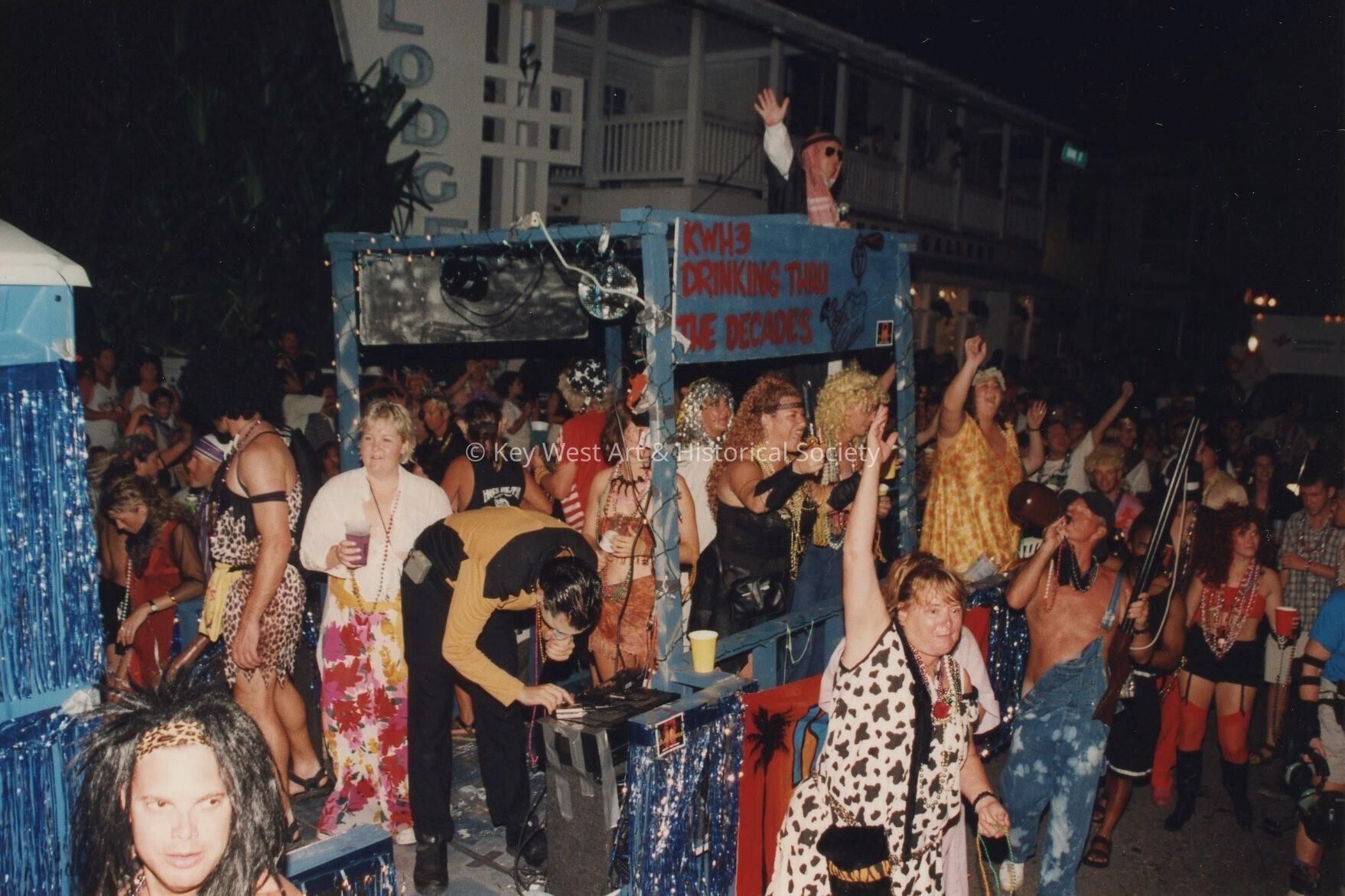 A float in the parade.