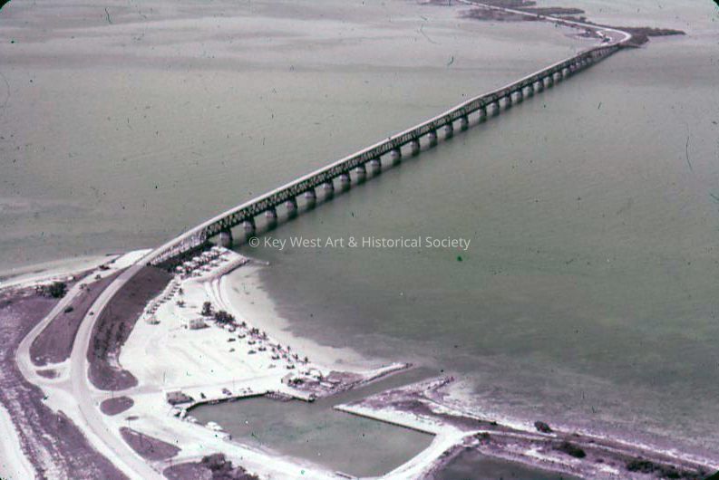 Aerial View of Bahia Honda Bridge; © Key West Art & Historical Society
