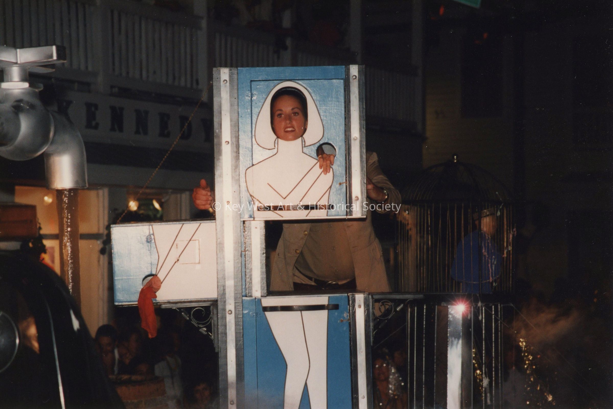 A float in the parade.