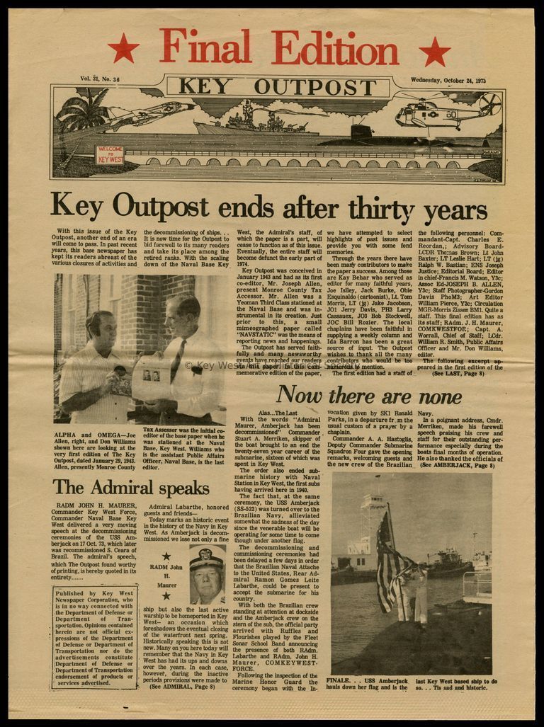 'Key Outpost' Newspaper picture number 1