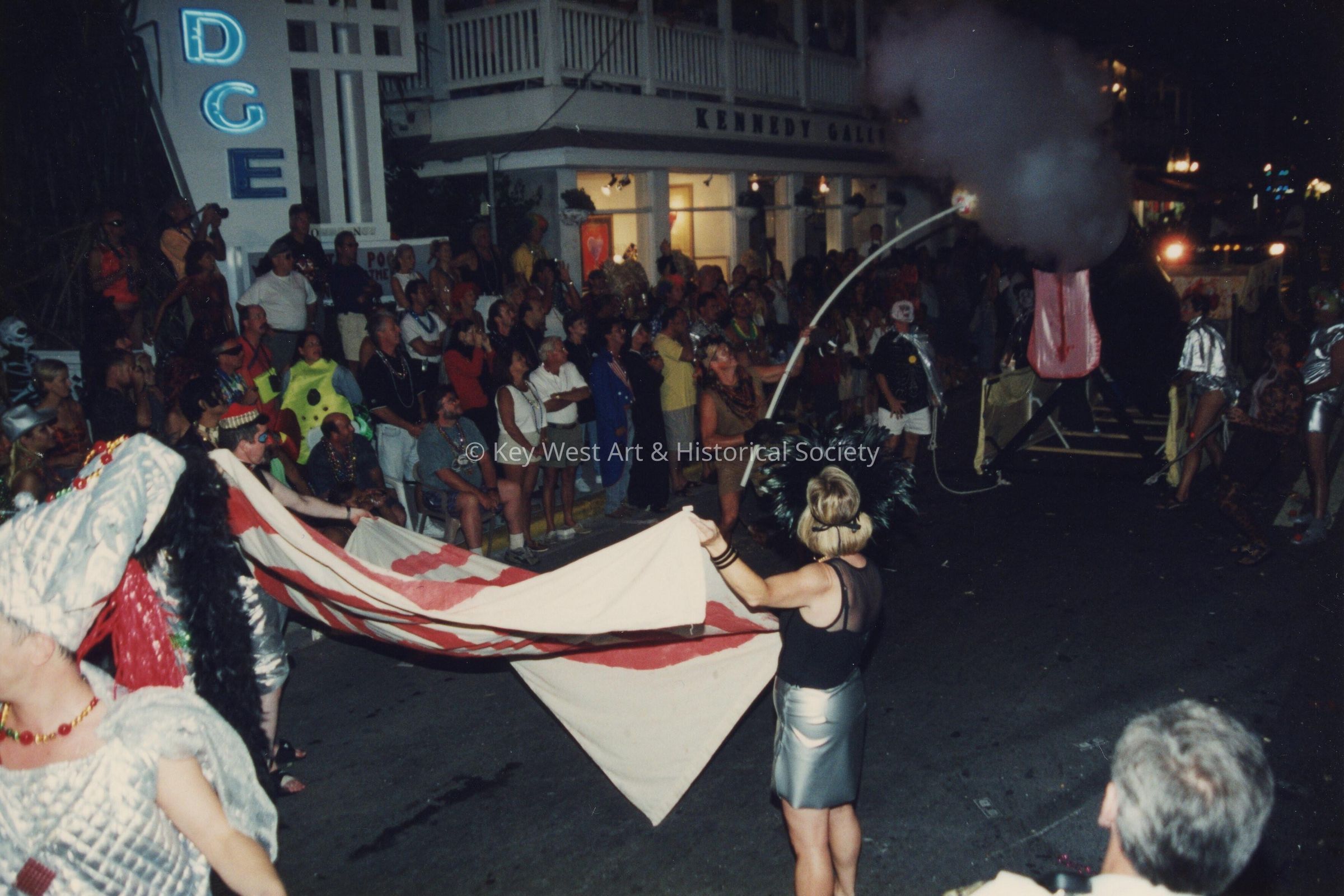 A float in the parade.