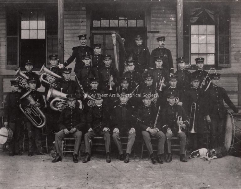 9th Artillery Band in Key West; © Key West Art & Historical Society