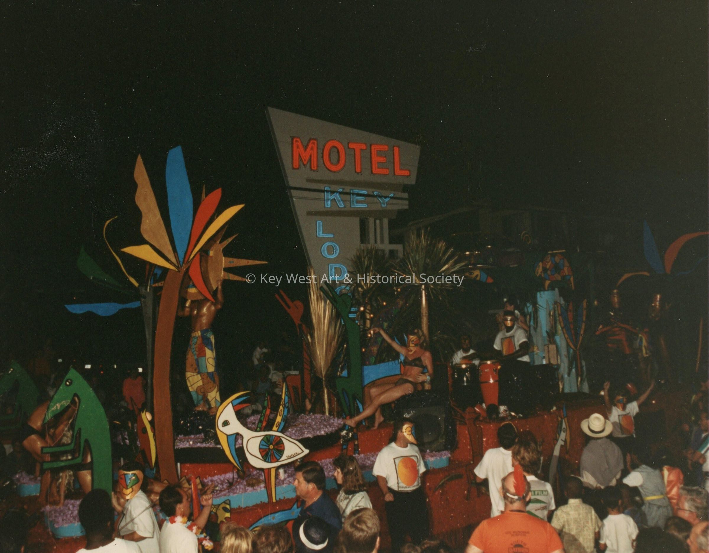 A float in the FF parade.