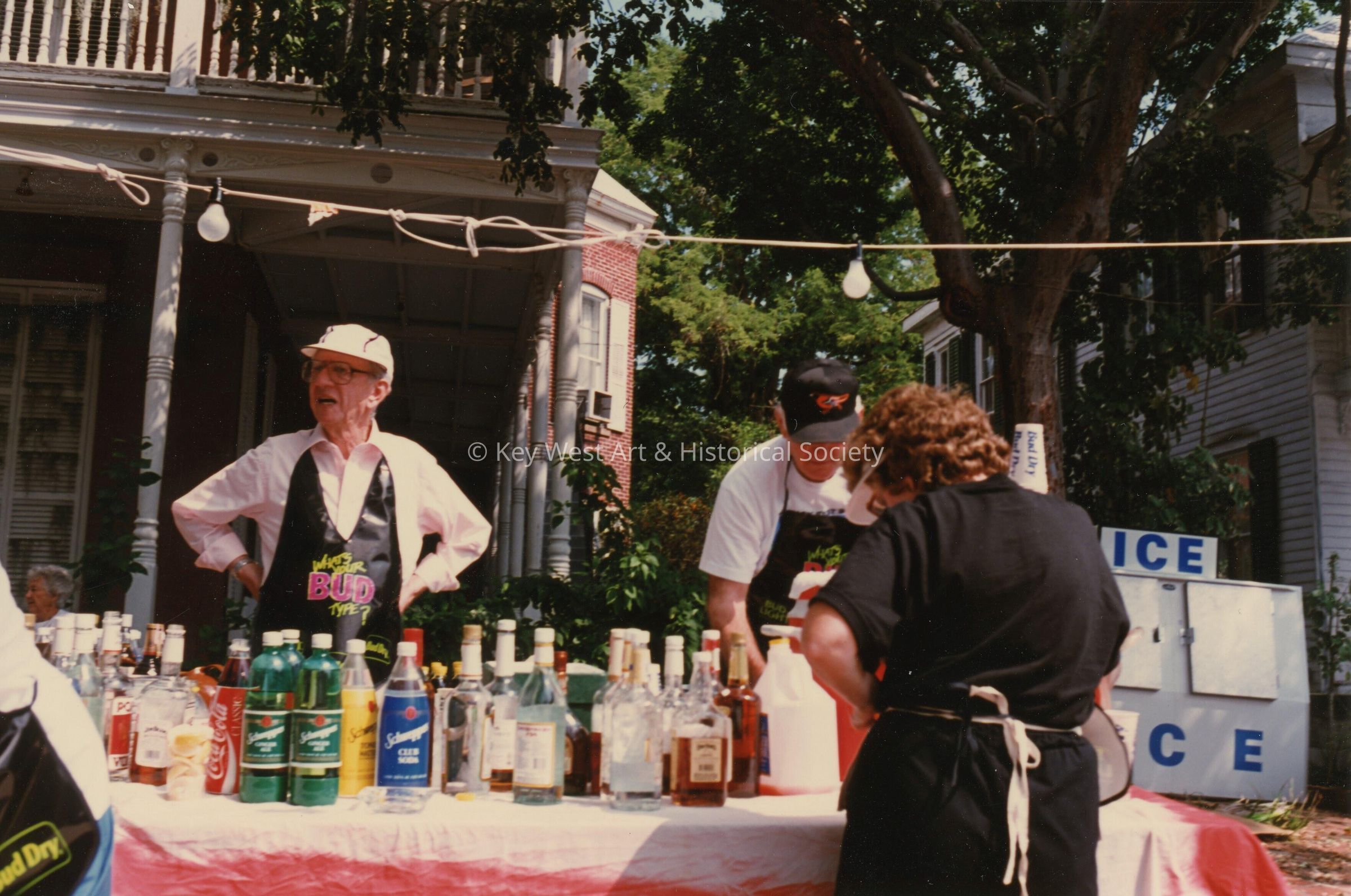 A booth at the FF street fair.