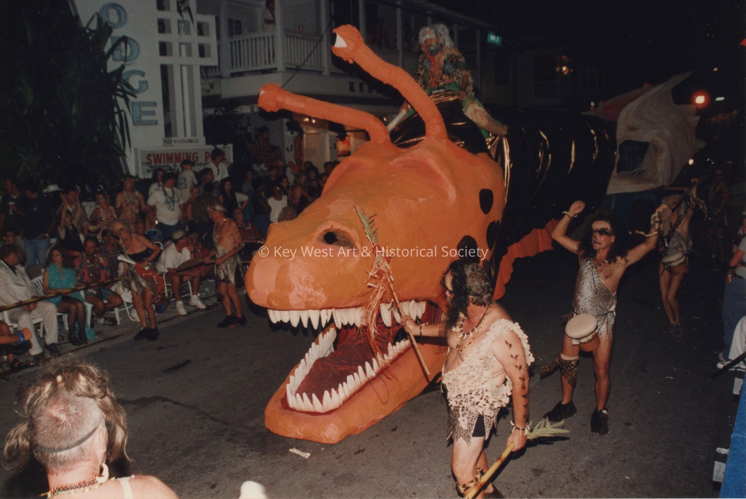 A float in the parade.