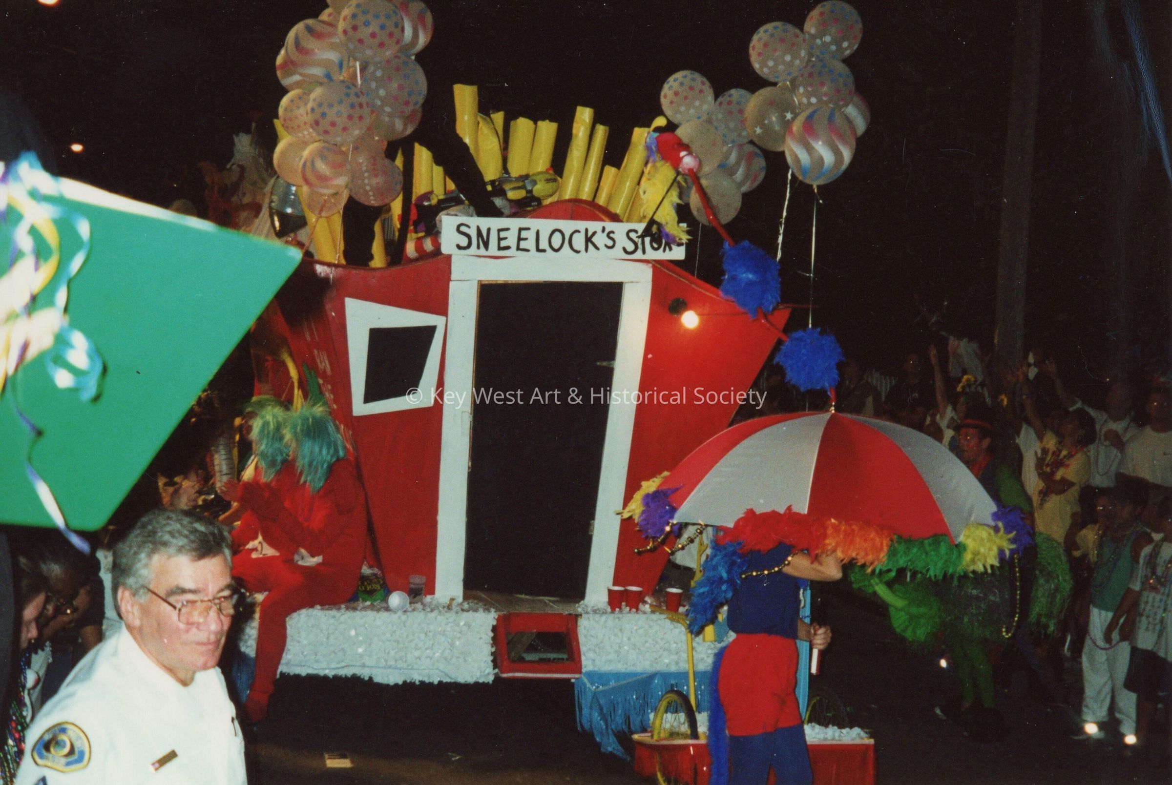 A float in the parade.