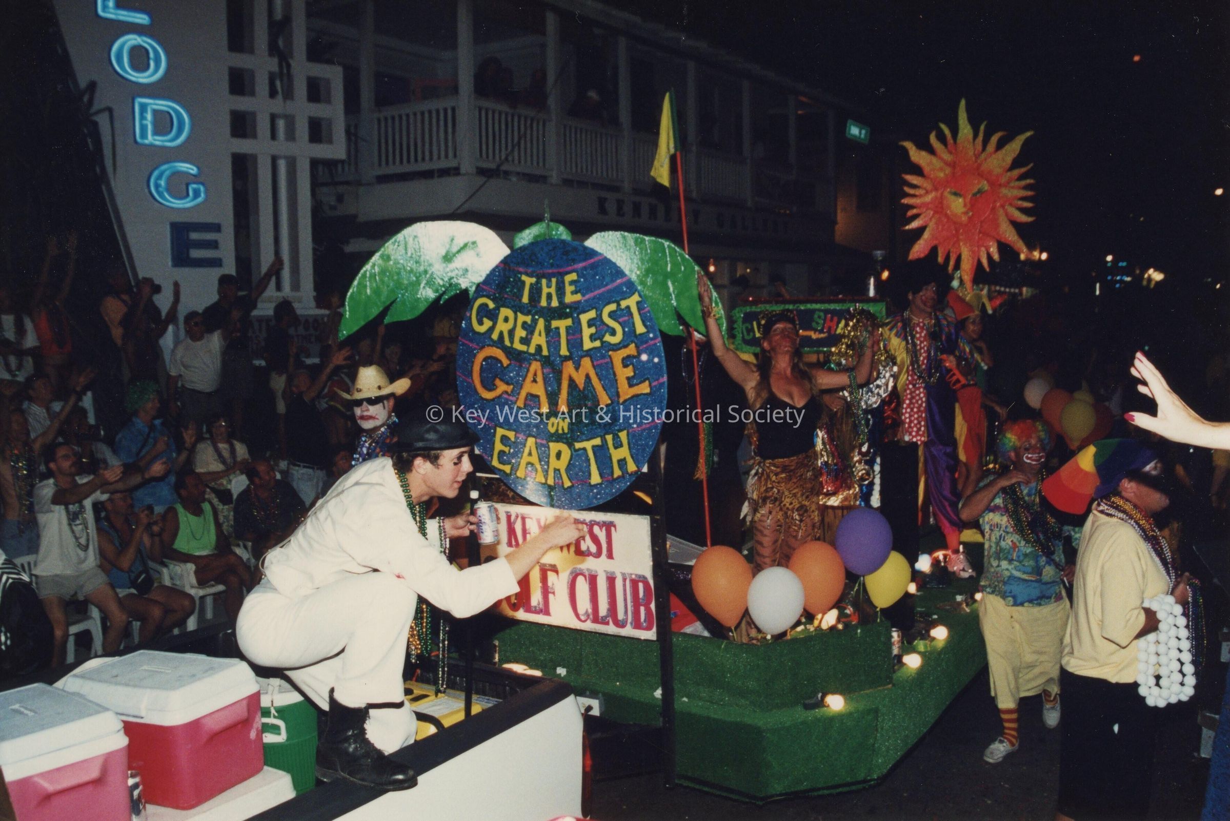 A float in the parade.