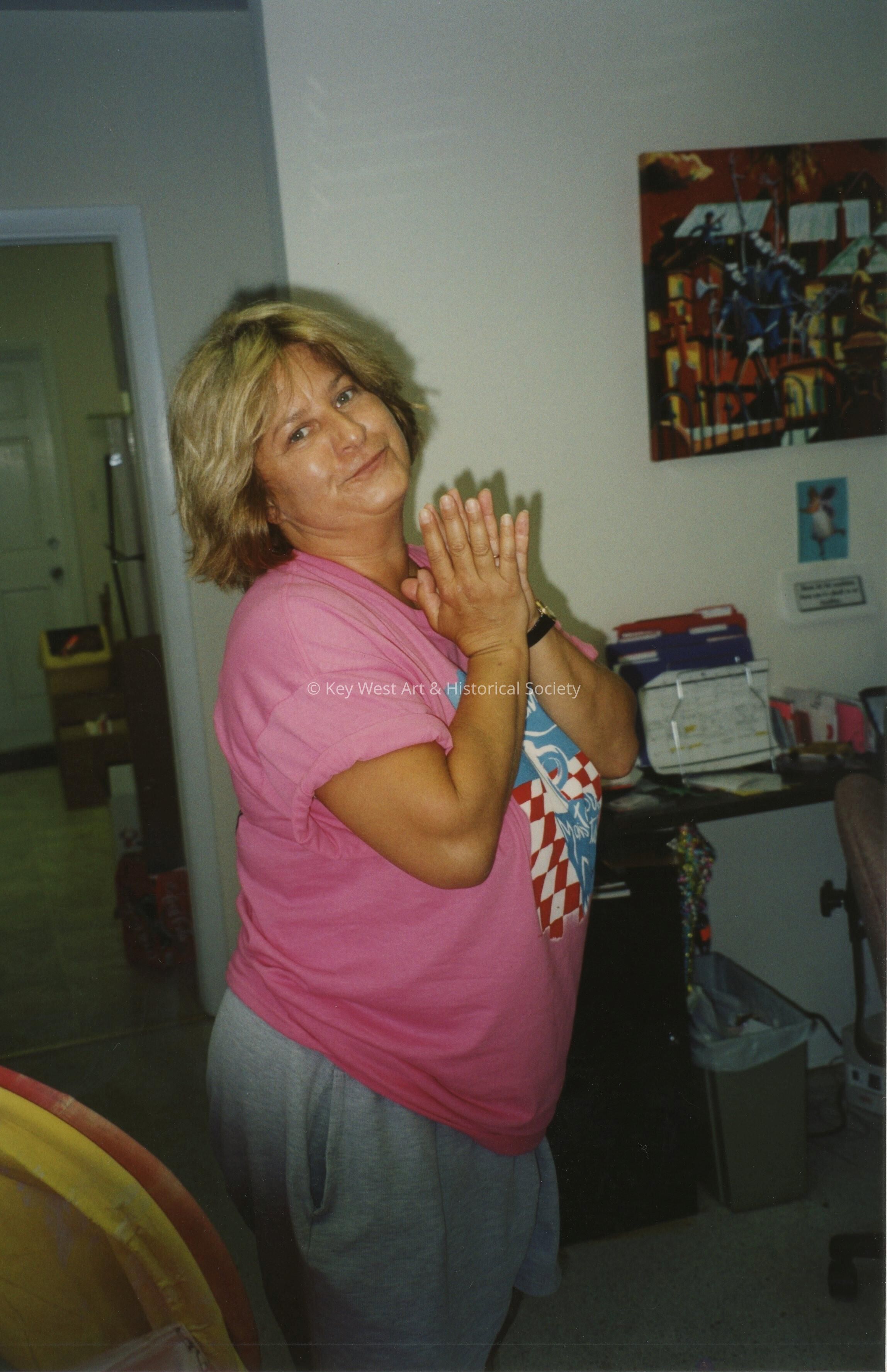 An unknown woman.
