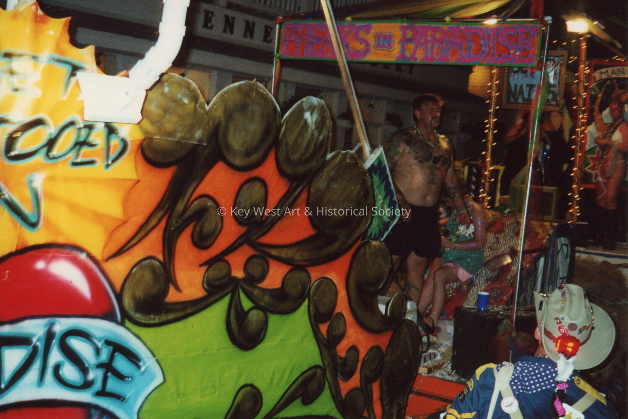 A float in the parade.