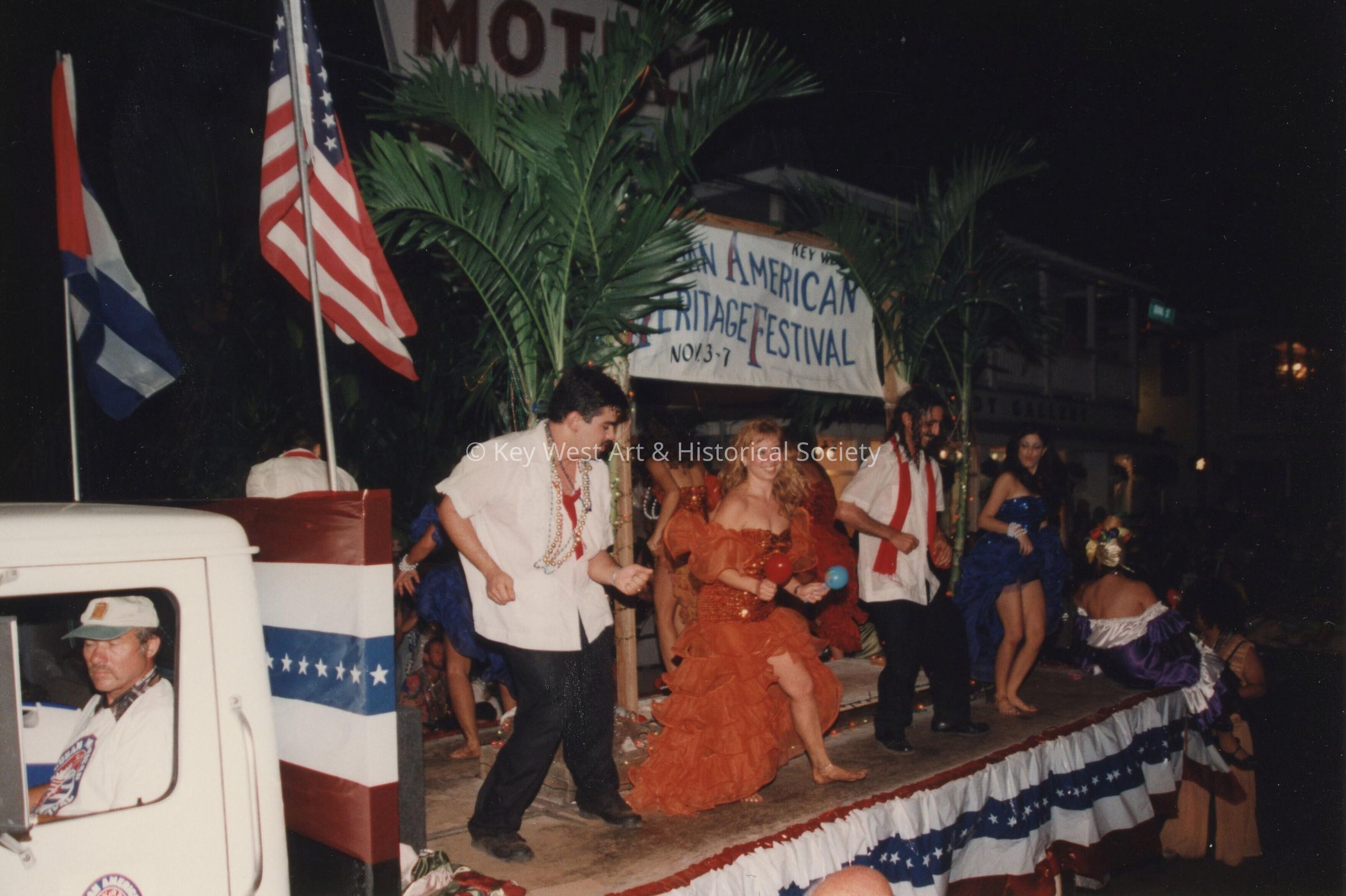 A float in the parade.