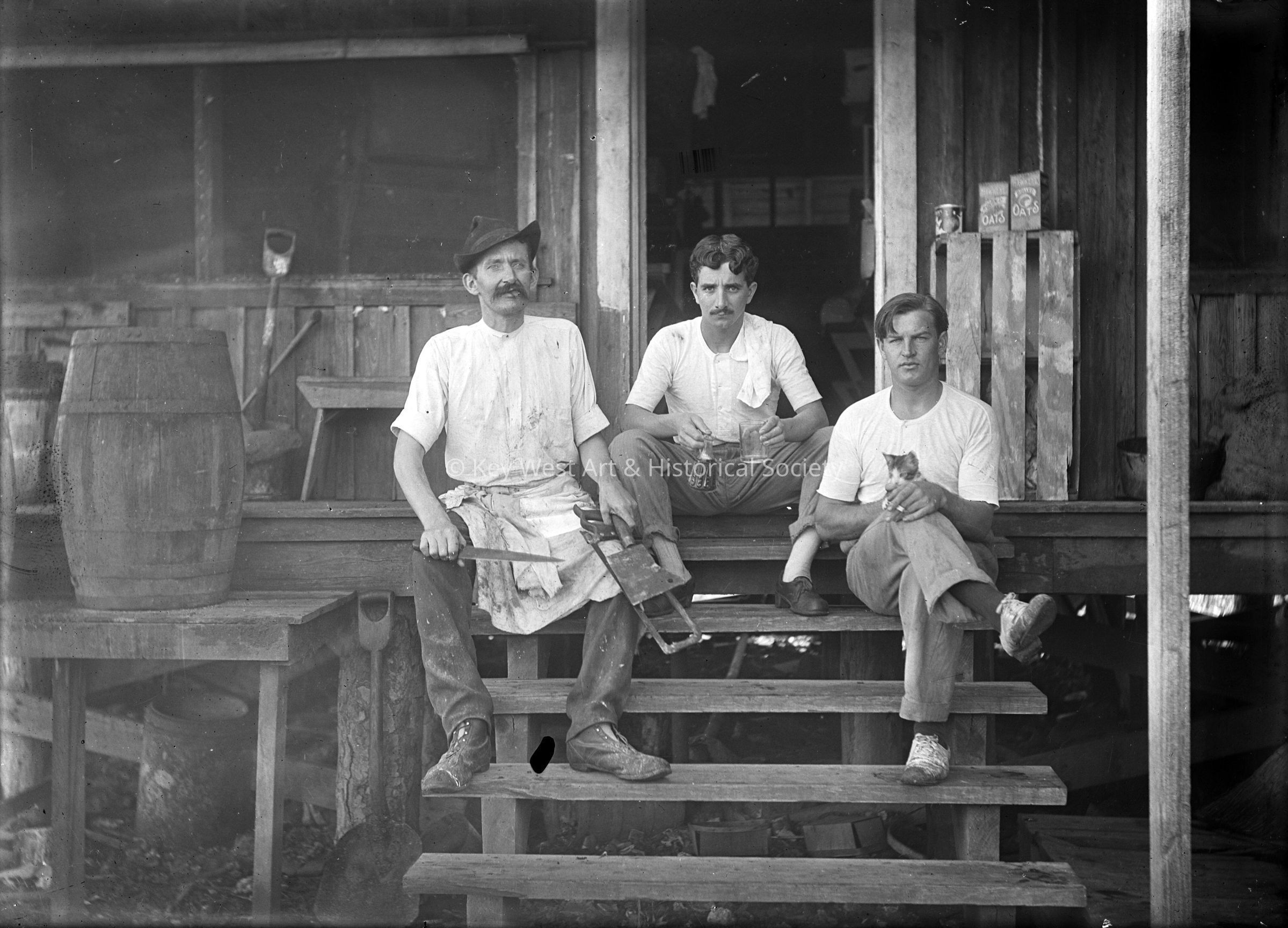 Butchers at Pigeon Key