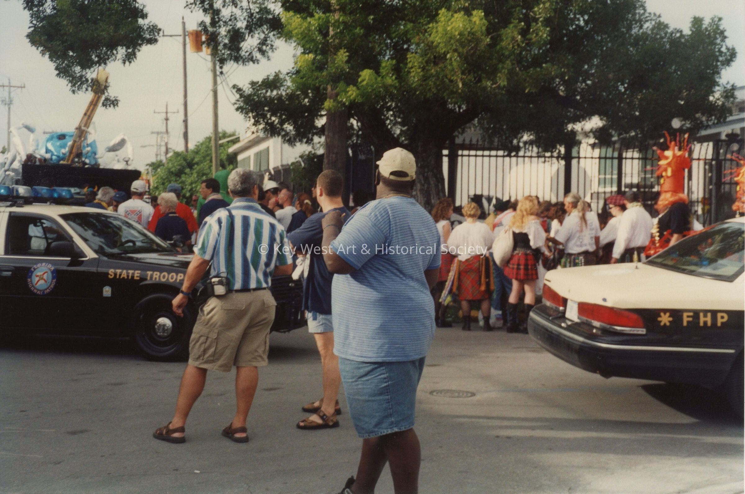 A group of unknown people.