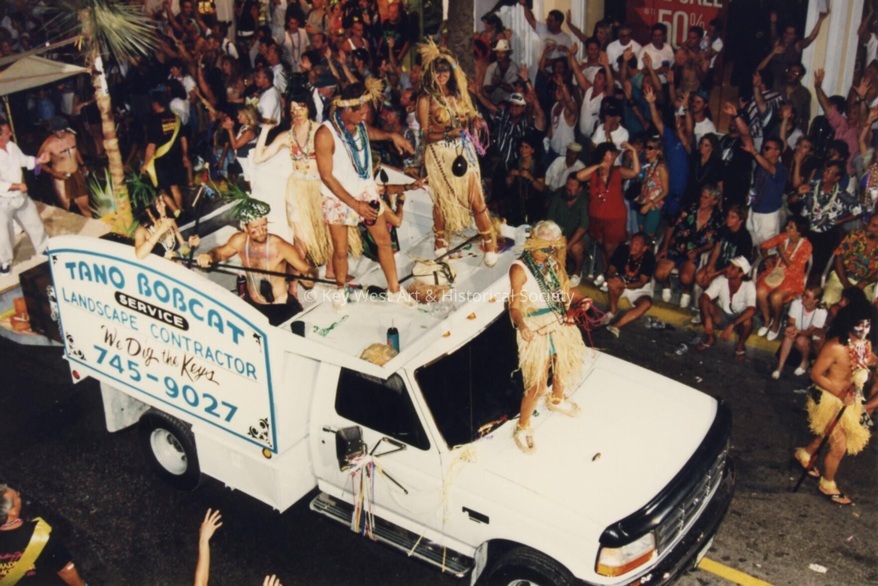 Float in the parade.