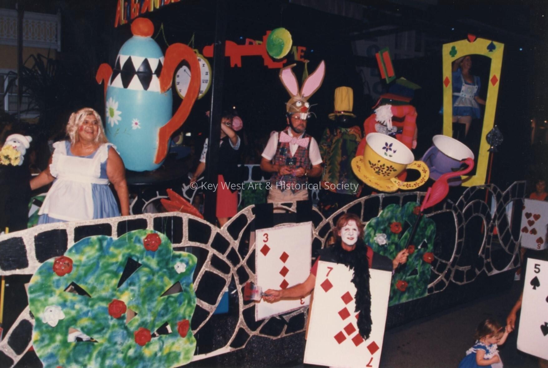 Float in the parade.