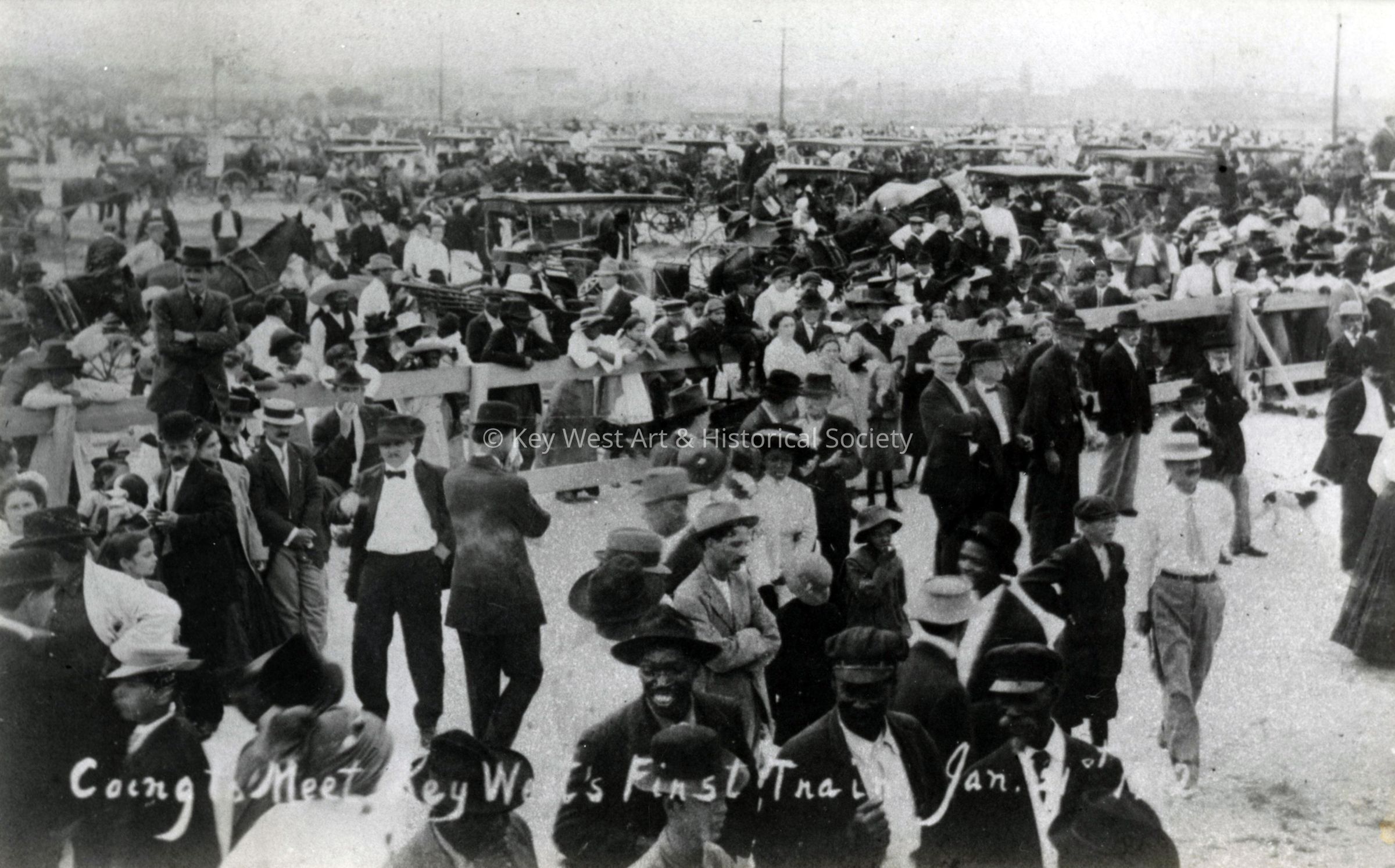Arrival of the First Florida East Coast Railway Train to Key West; © Key West Art & Historical Society