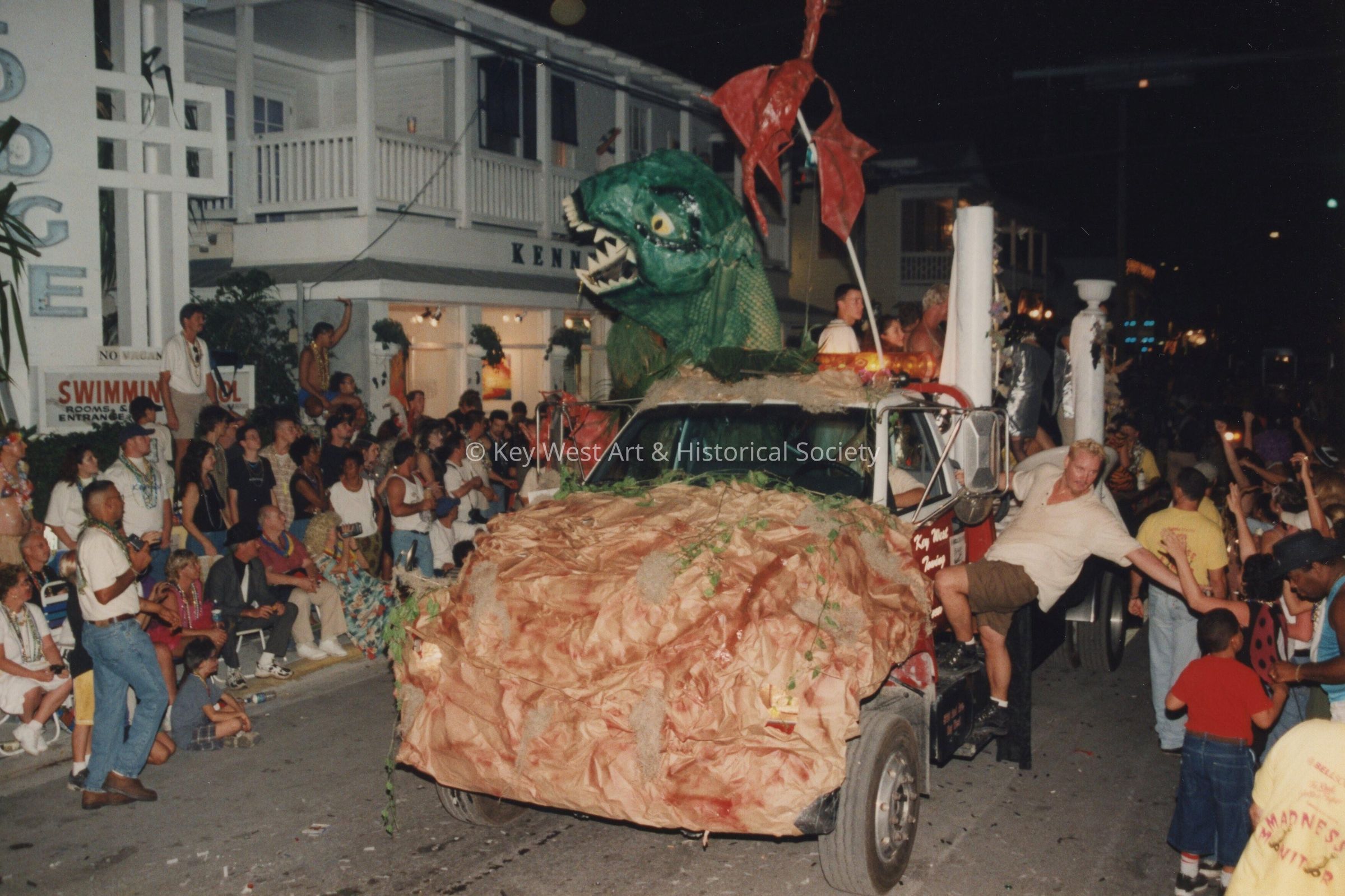 A float in the parade.