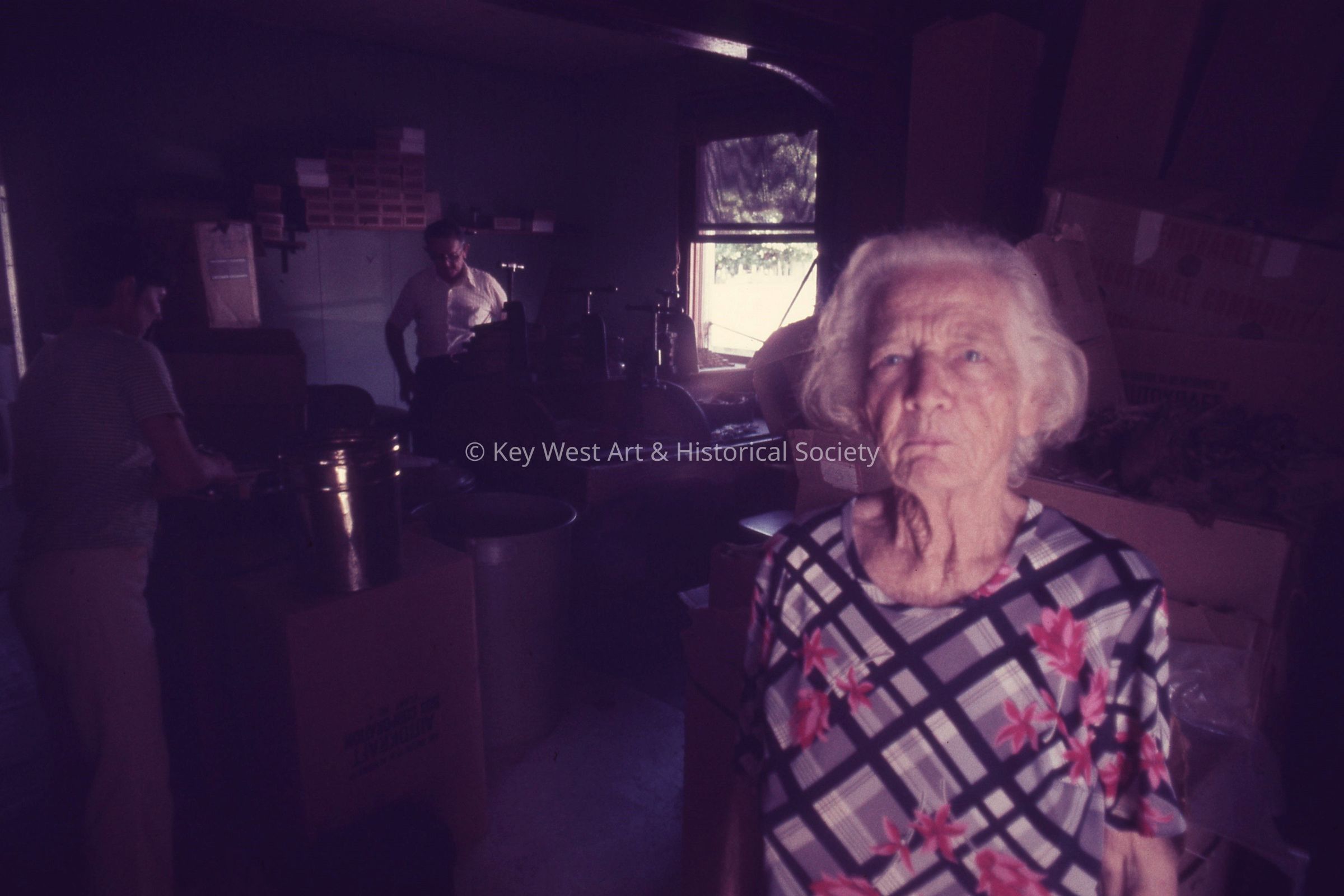 Almead and Willard Bell with an Unknown Person; © Key West Art & Historical Society