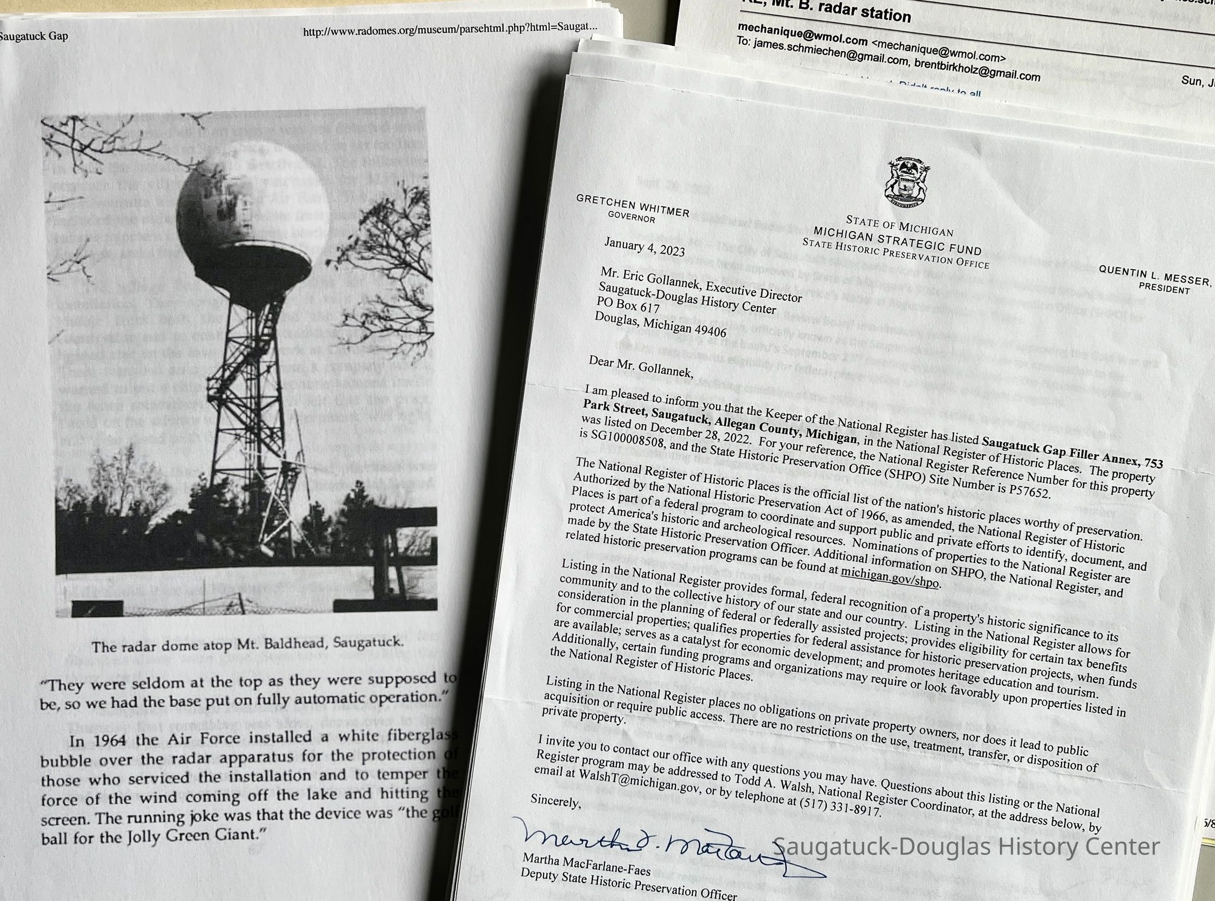          Mt. Baldhead Radar documents picture number 1
   
