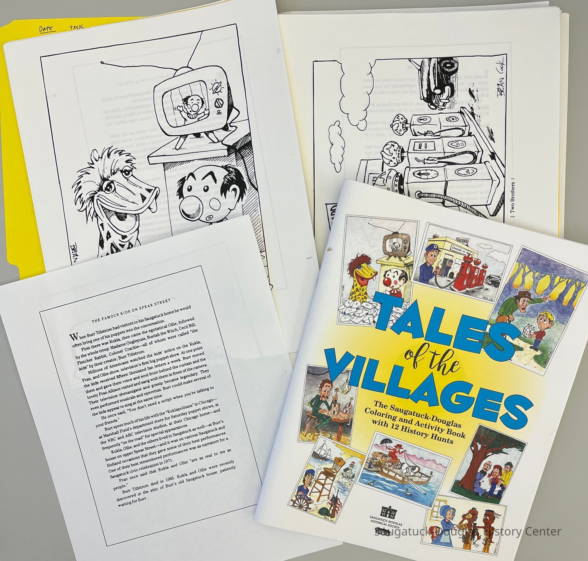 Sample coloring pages and book