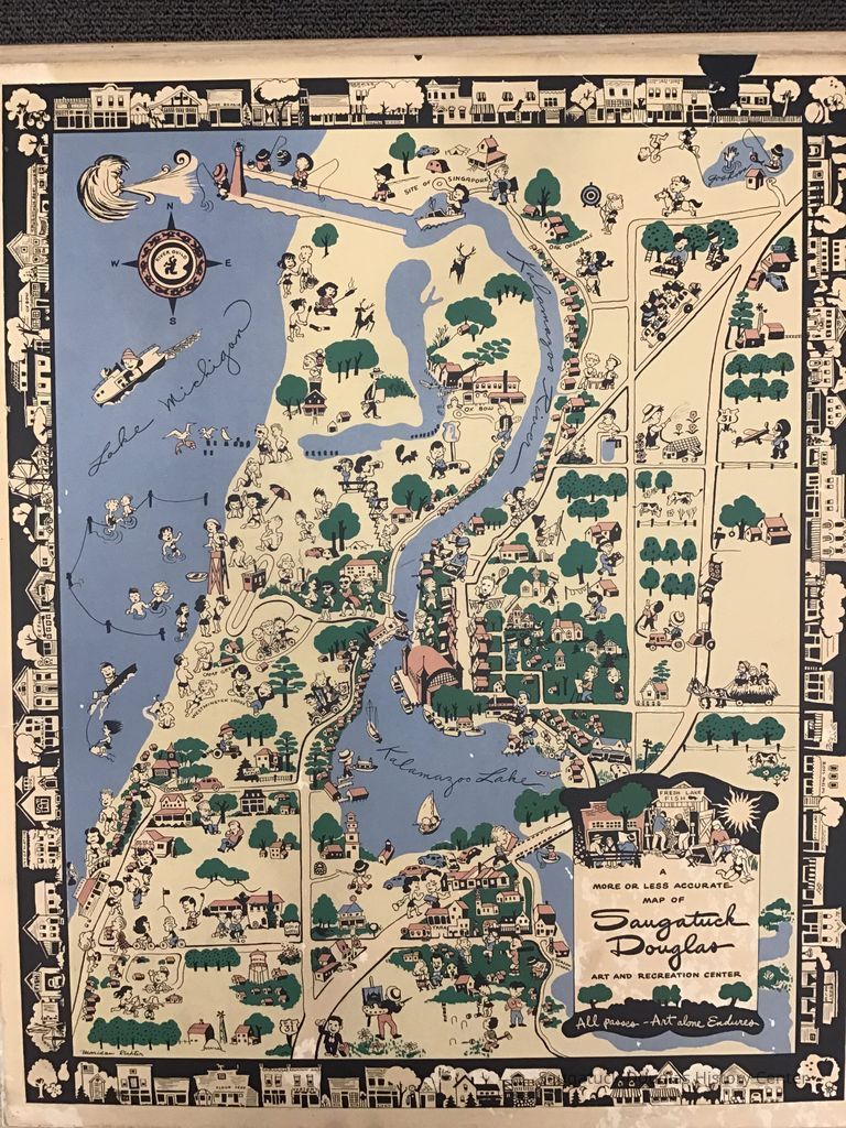 A more or less accurate map of Saugatuck Douglas