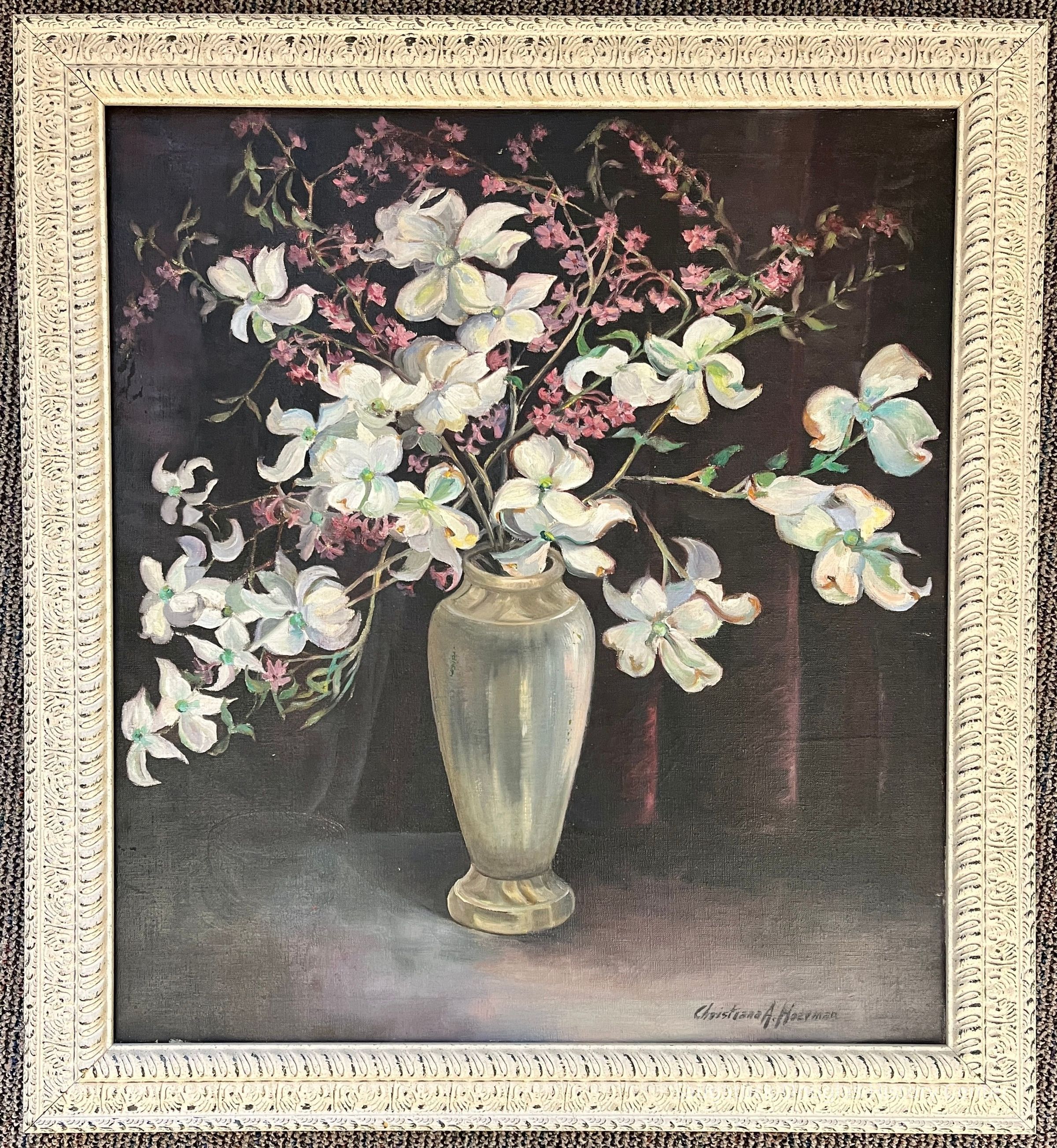          Dogwood and Pink Flowers in a Vase picture number 1
   
