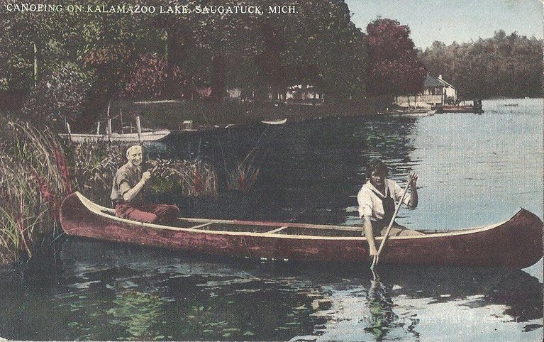          canoe on the Kalamazoo
   