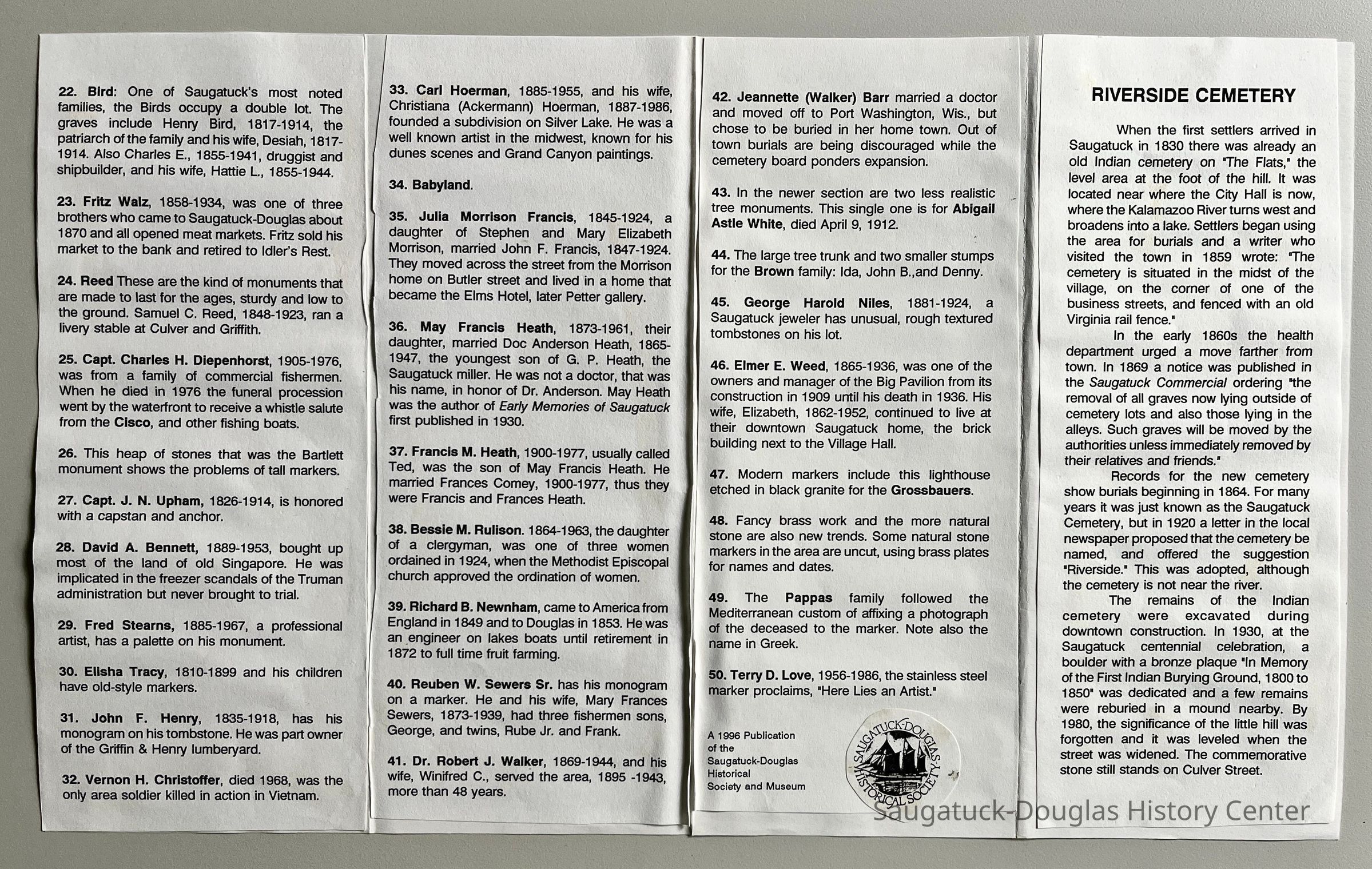          Riverside Cemetery guide, news picture number 1
   