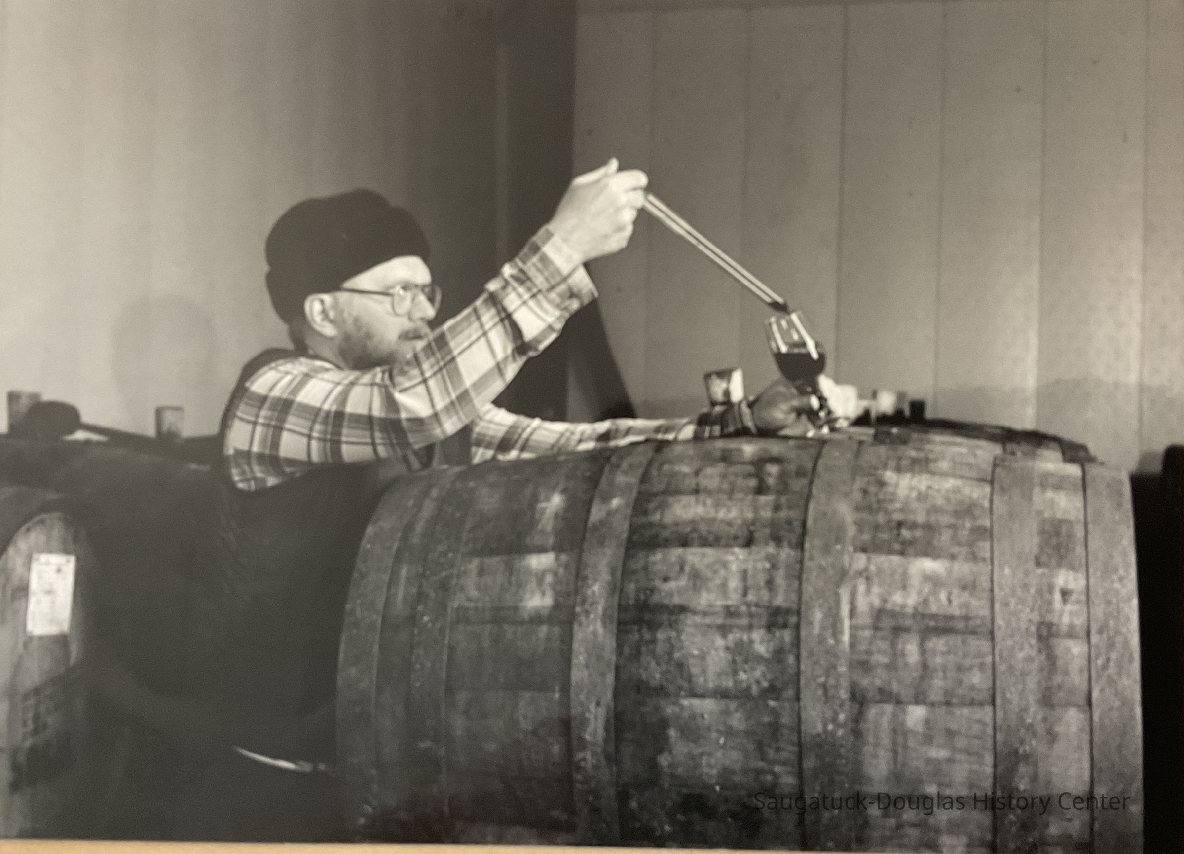 Tapping wine at the FennValley Winery picture number 1