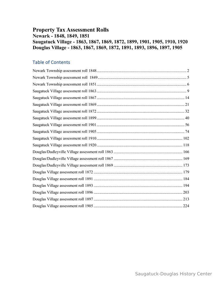          Kemperman Tax Rolls 1848-1920 Saugatuck 1863-1905 Douglas.pdf
   