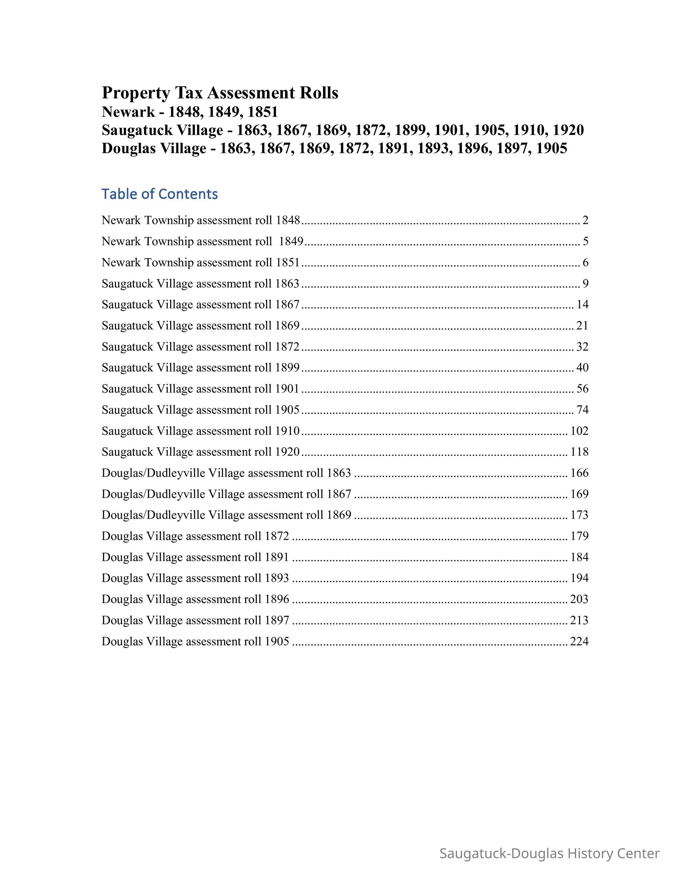 Kemperman Tax Rolls 1848-1920 Saugatuck 1863-1905 Douglas.pdf